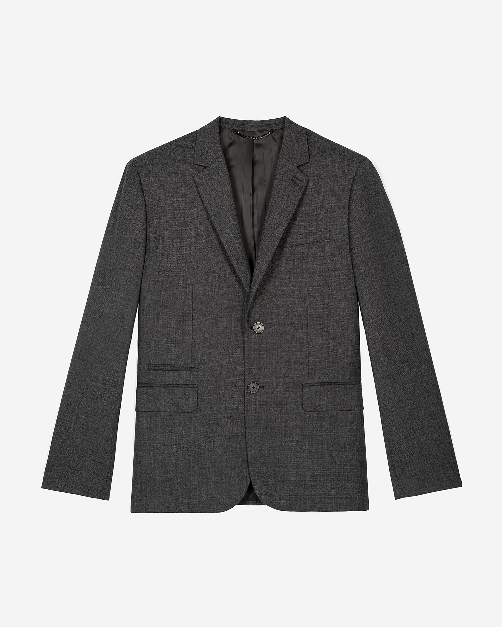 Grey wool suit jacket
