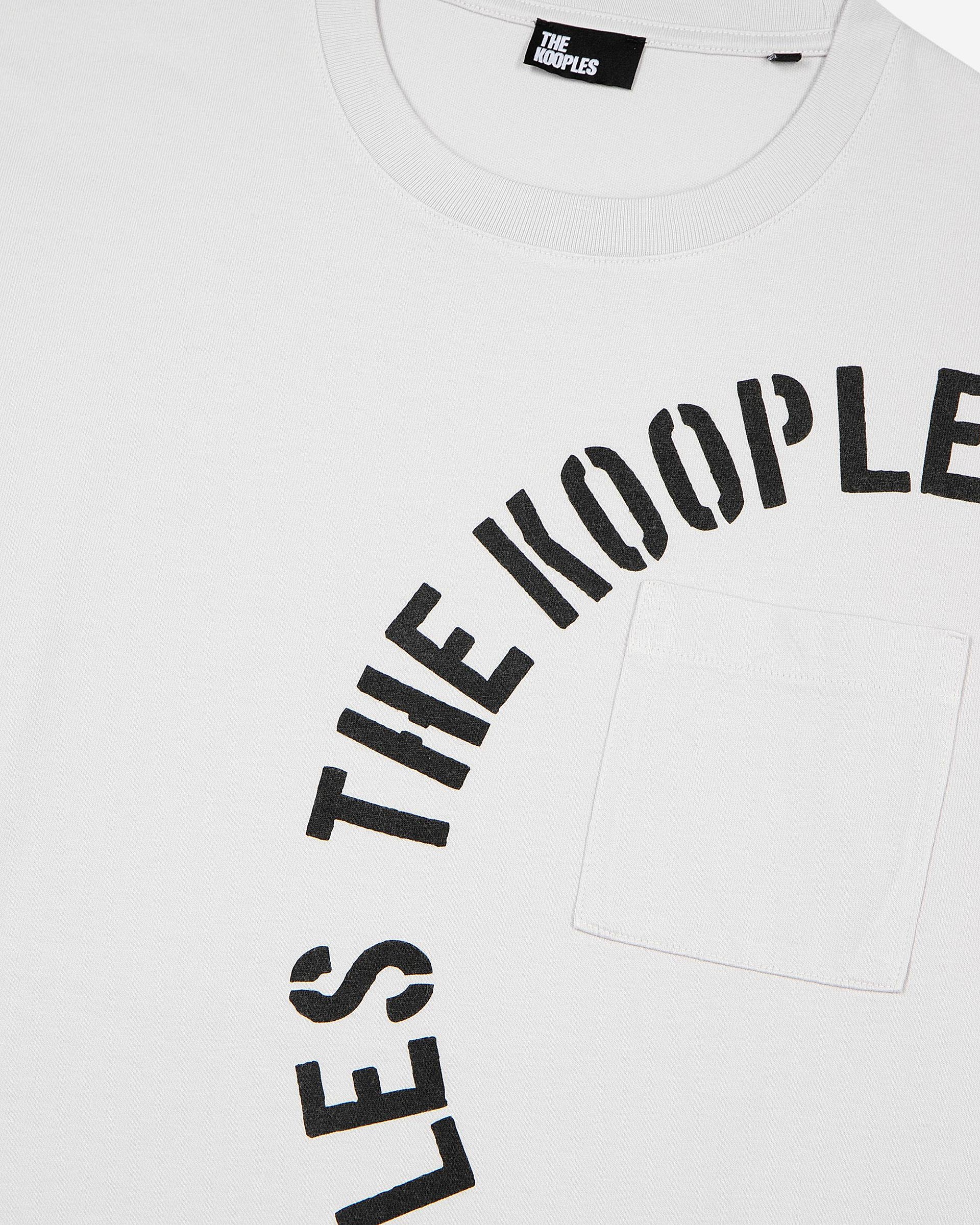 T-shirt with grey screen print