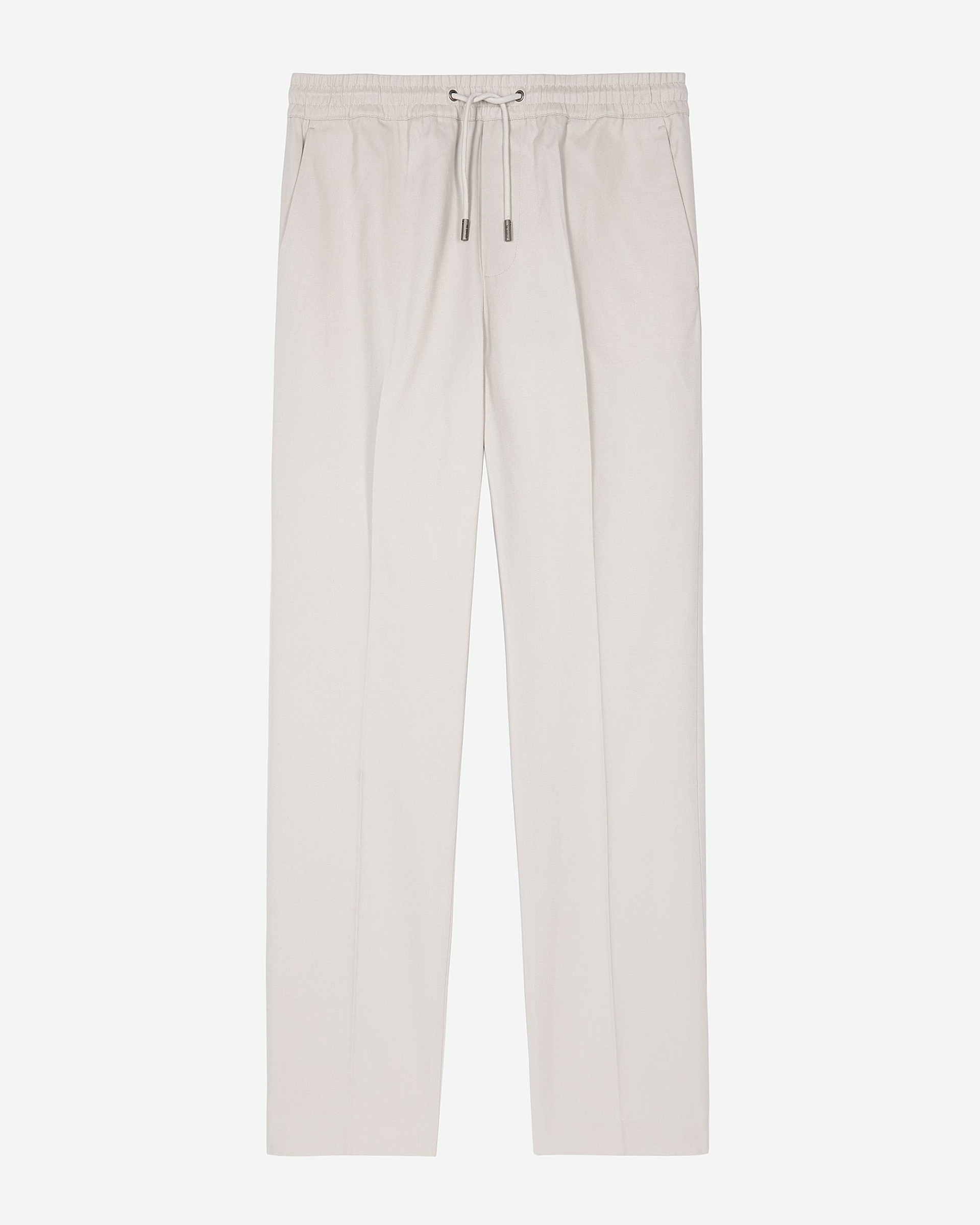 Straight gray cotton pants