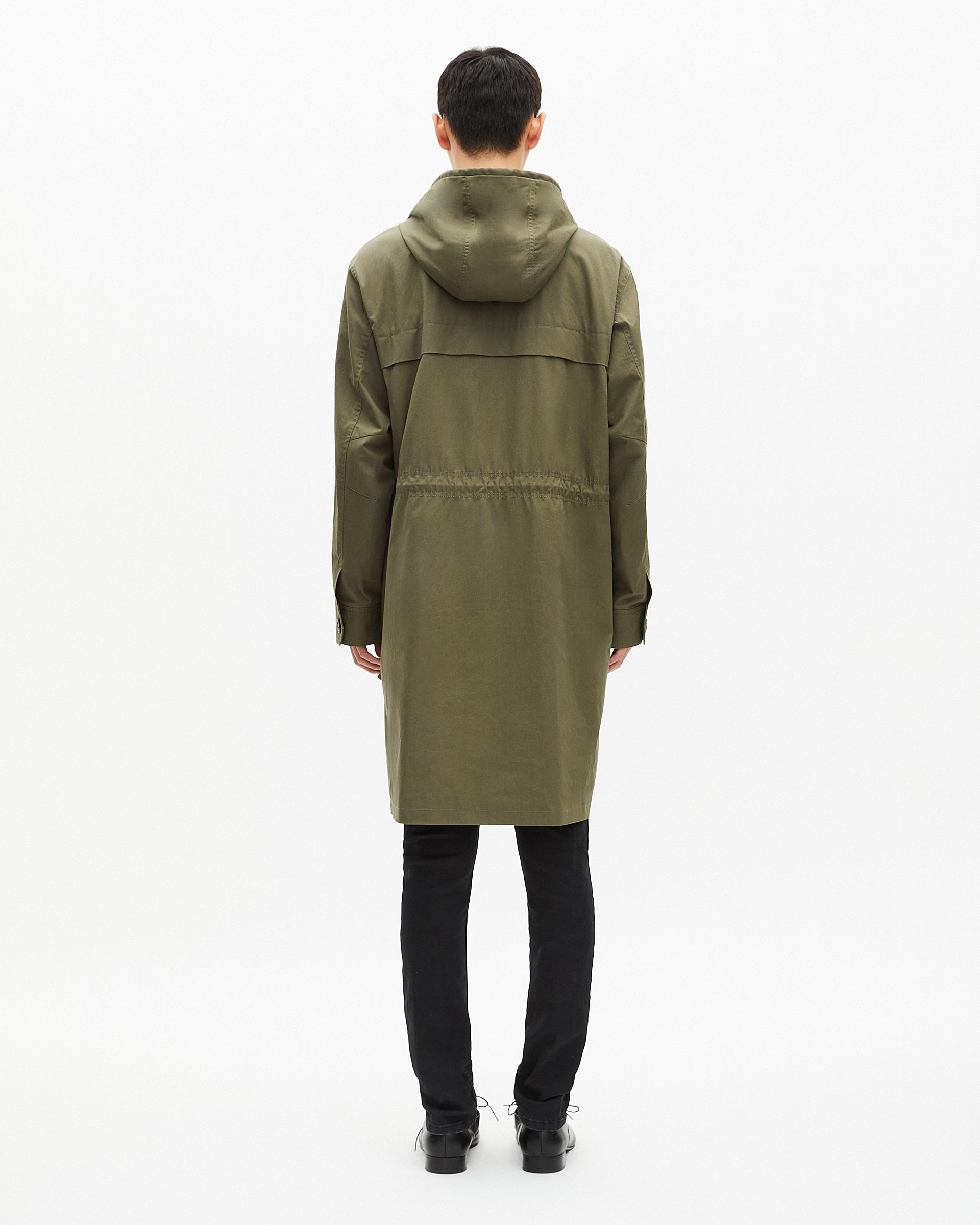 Khaki hooded parka