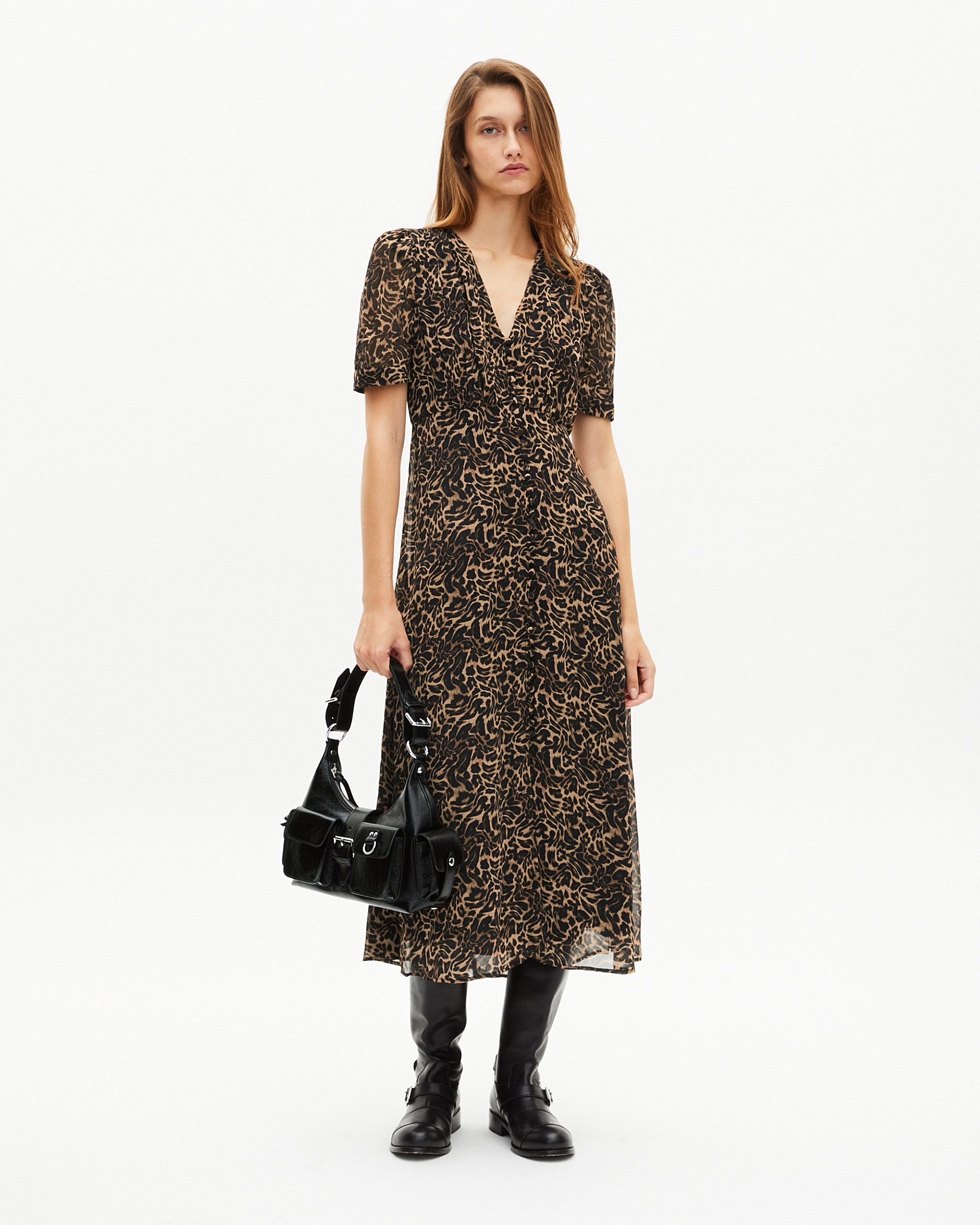 Long leopard dress