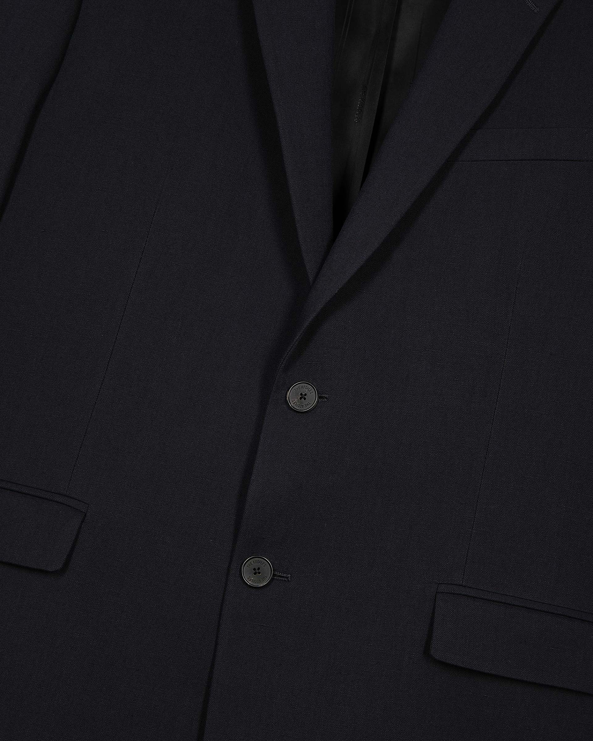 Navy blue suit jacket
