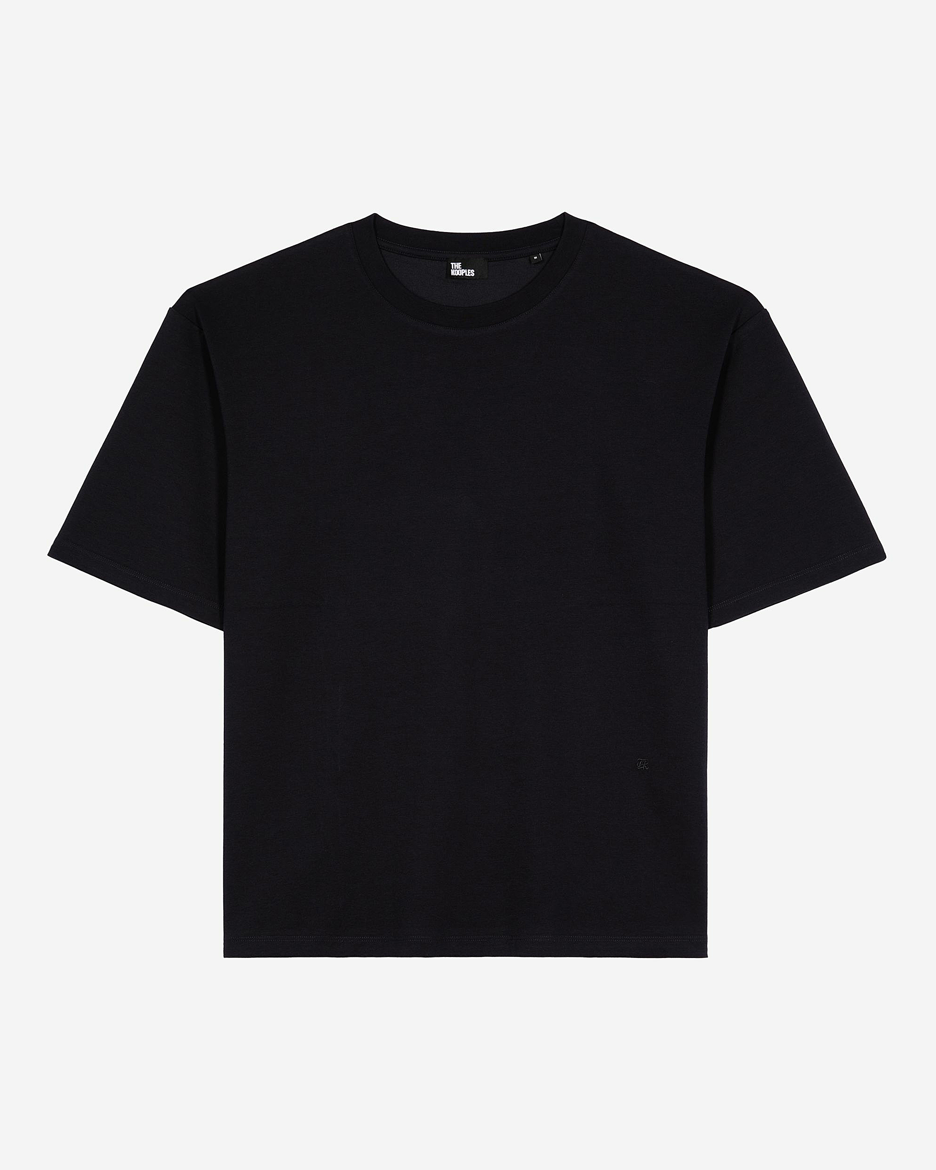 Mixed large plain navy blue T-shirt