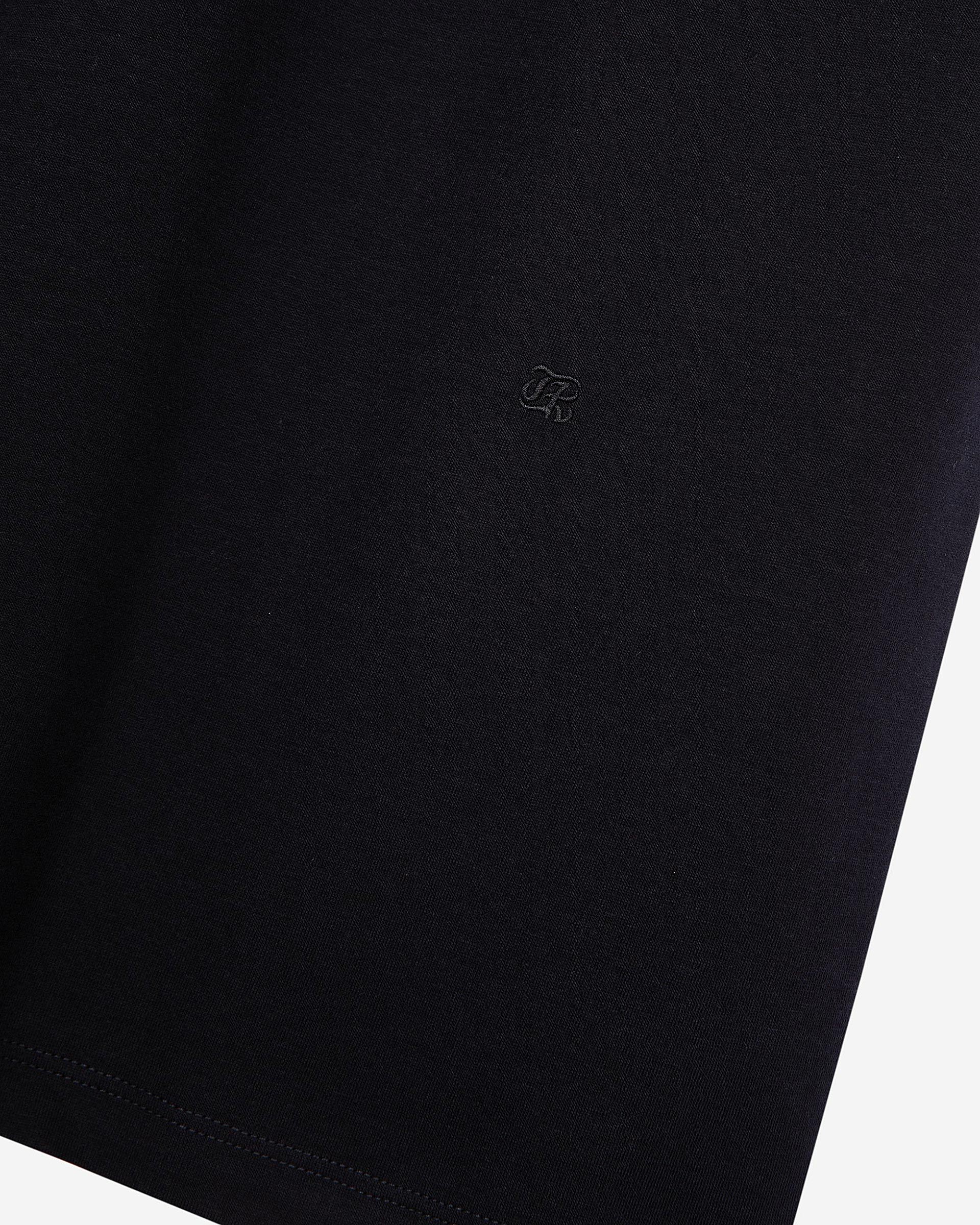 Mixed large plain navy blue T-shirt