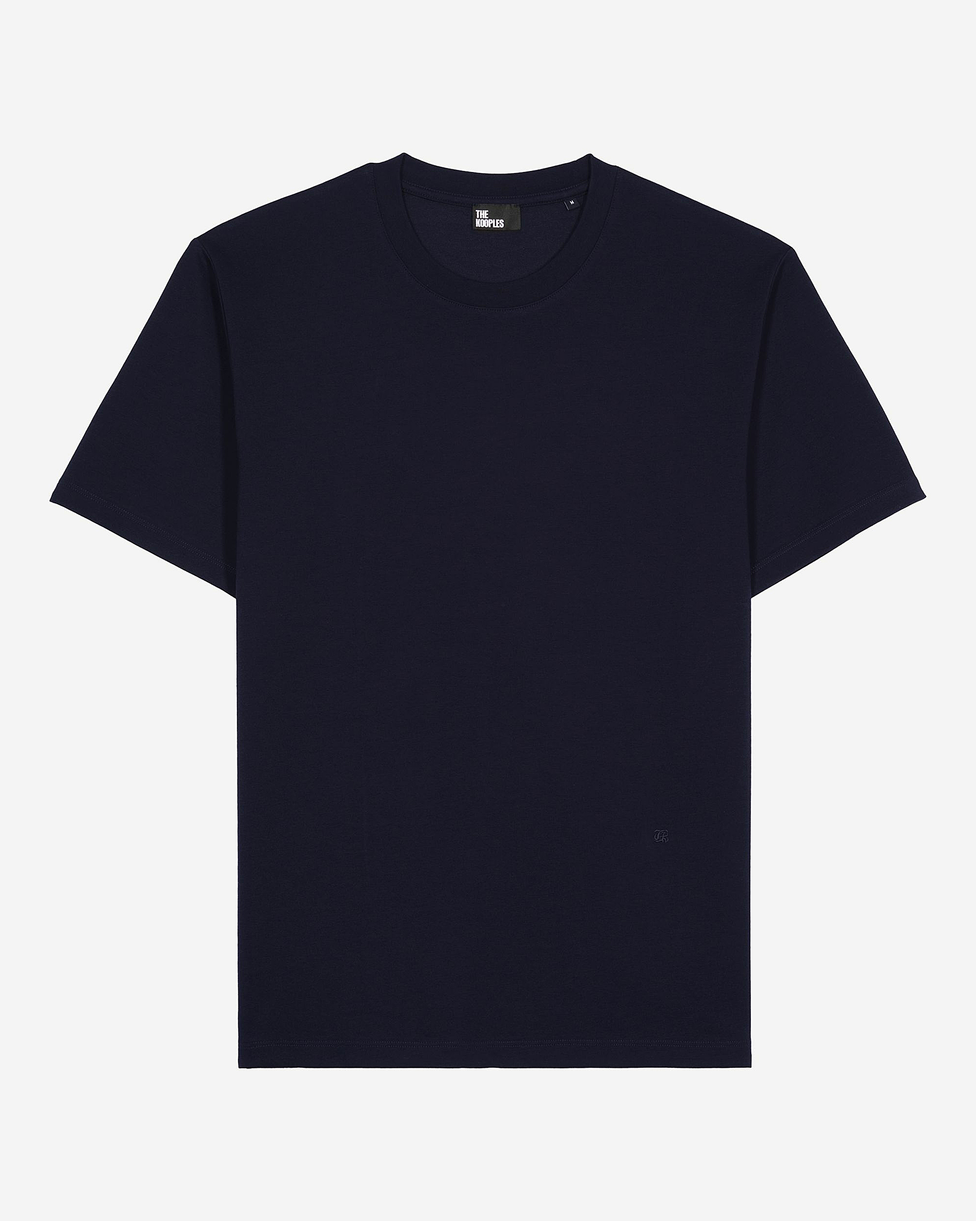 Mixed plain T-shirt navy blue
