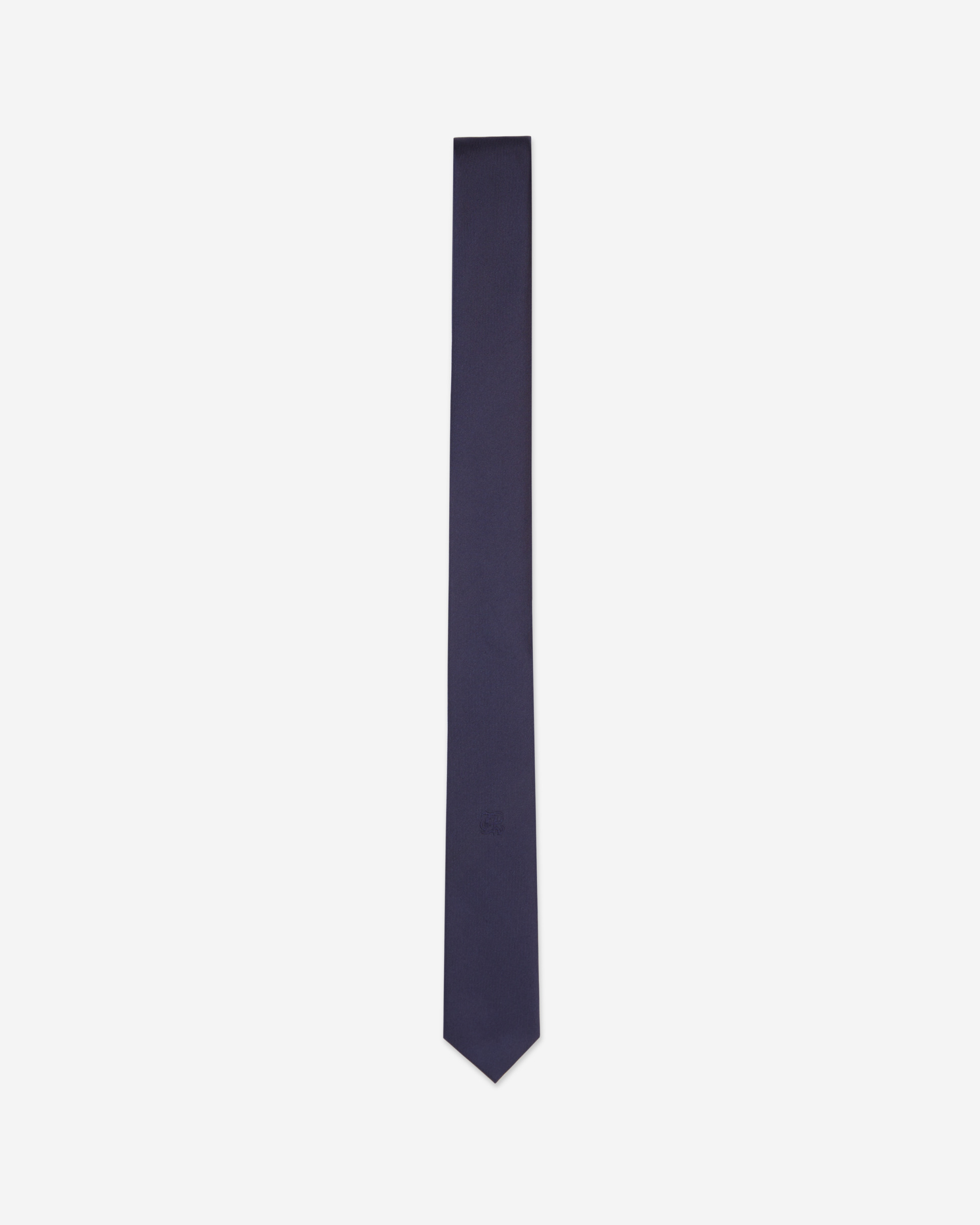 Navy blue silk tie