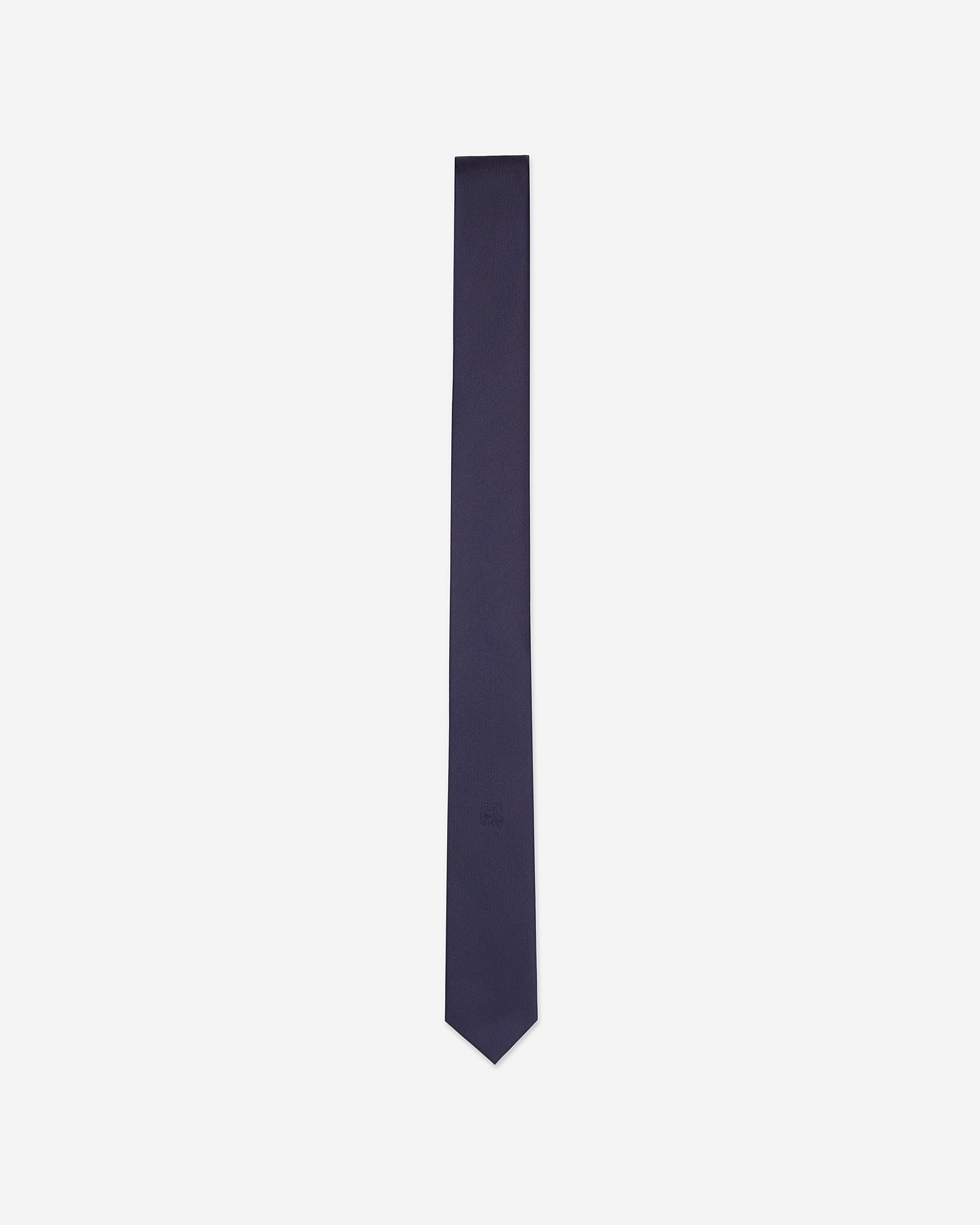 Navy blue silk tie