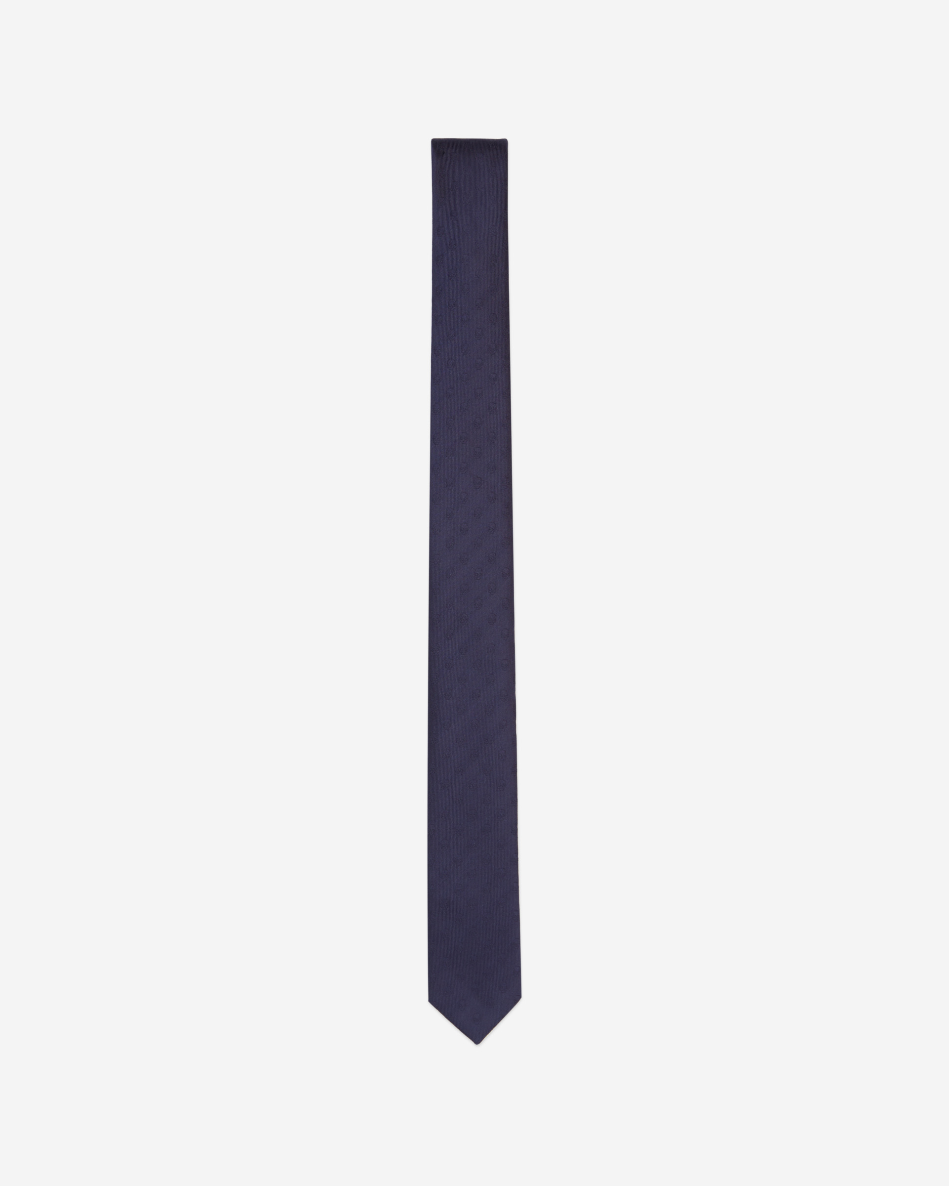 Navy blue silk tie