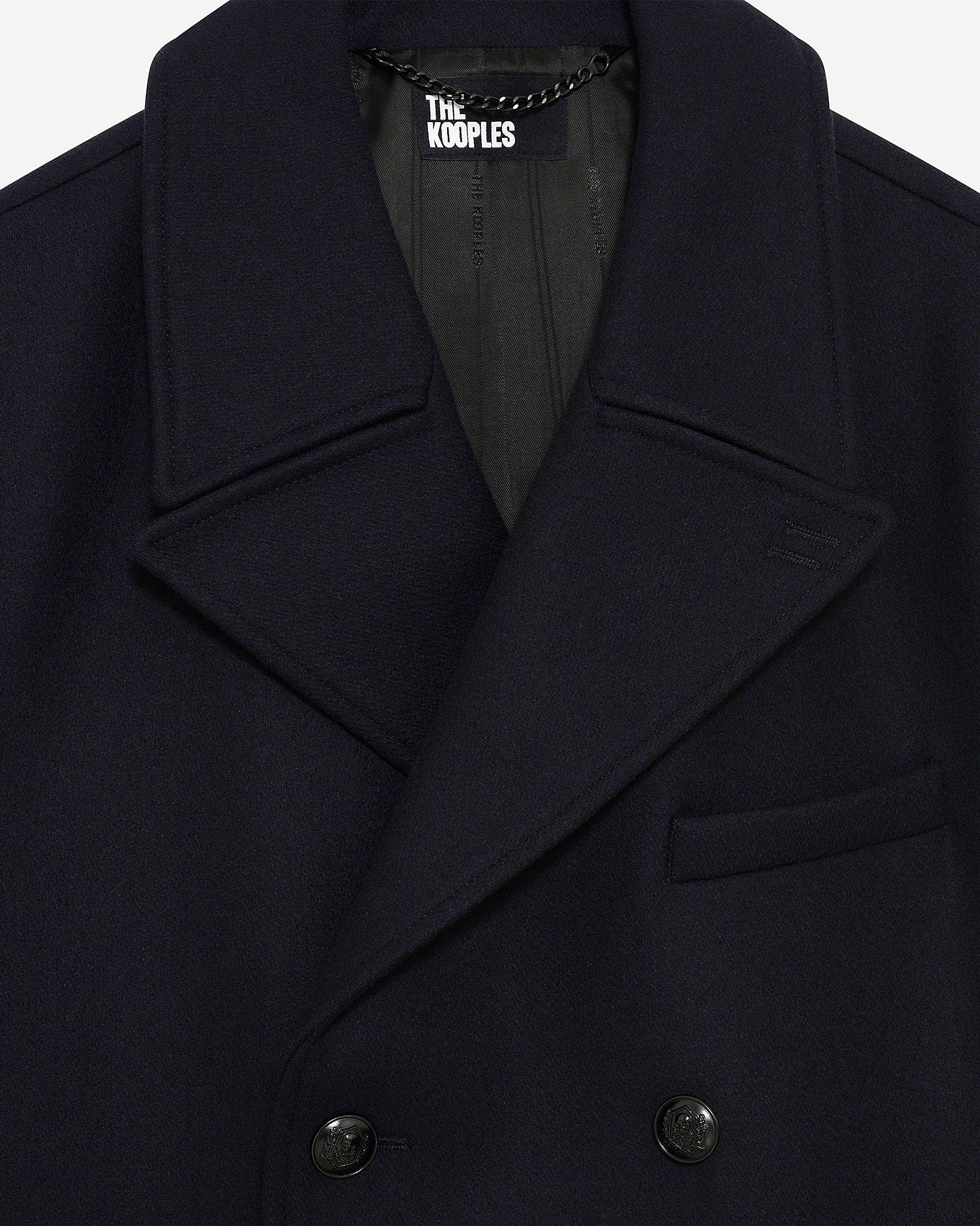 Navy pea jacket