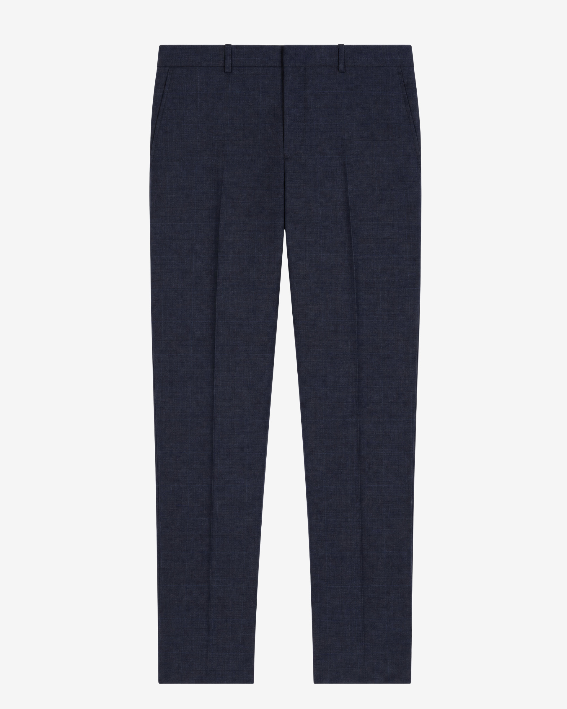 Slim-fit suit pants in navy wool