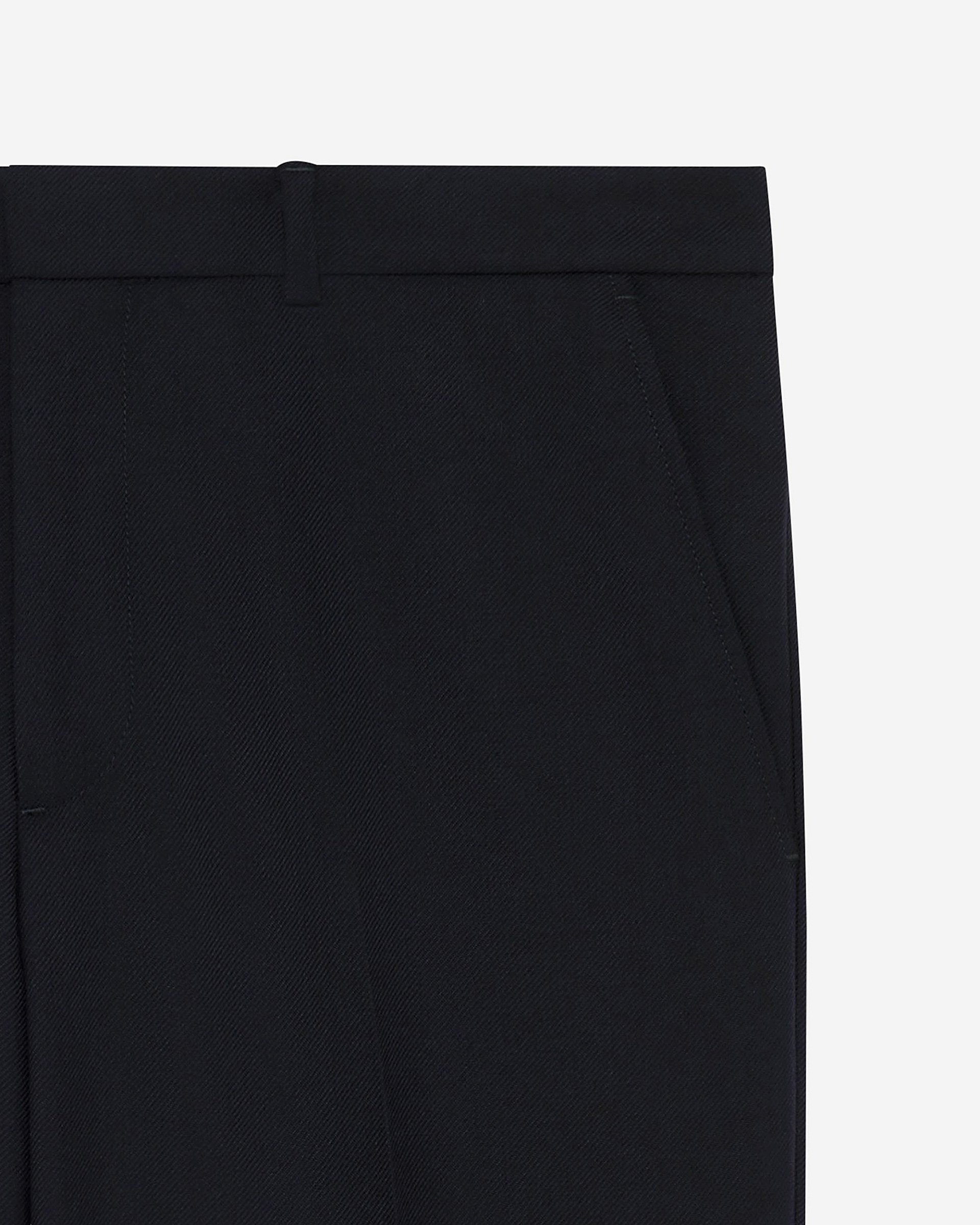 Navy straight-leg pants