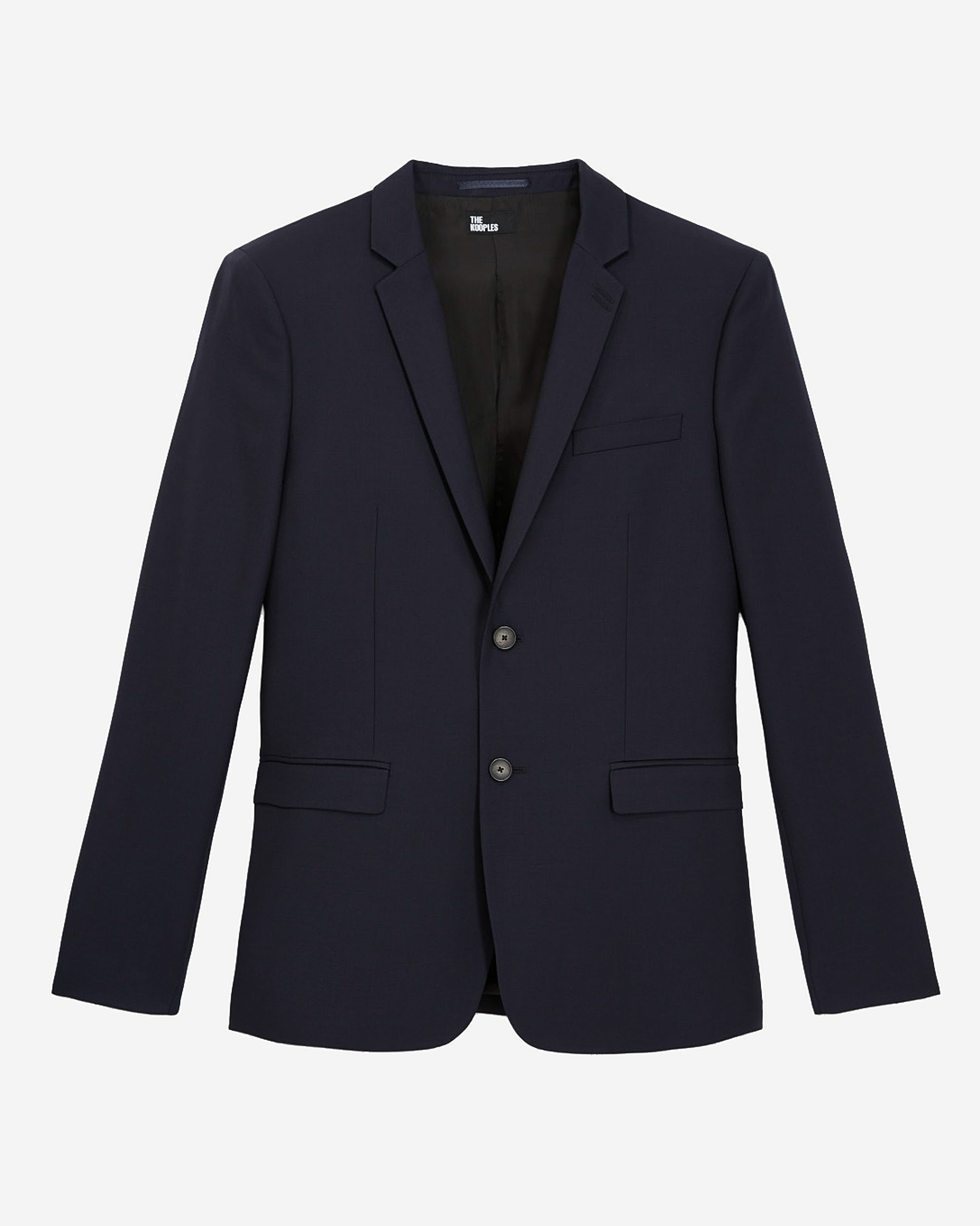 Straight-cut suit jacket in blue wool