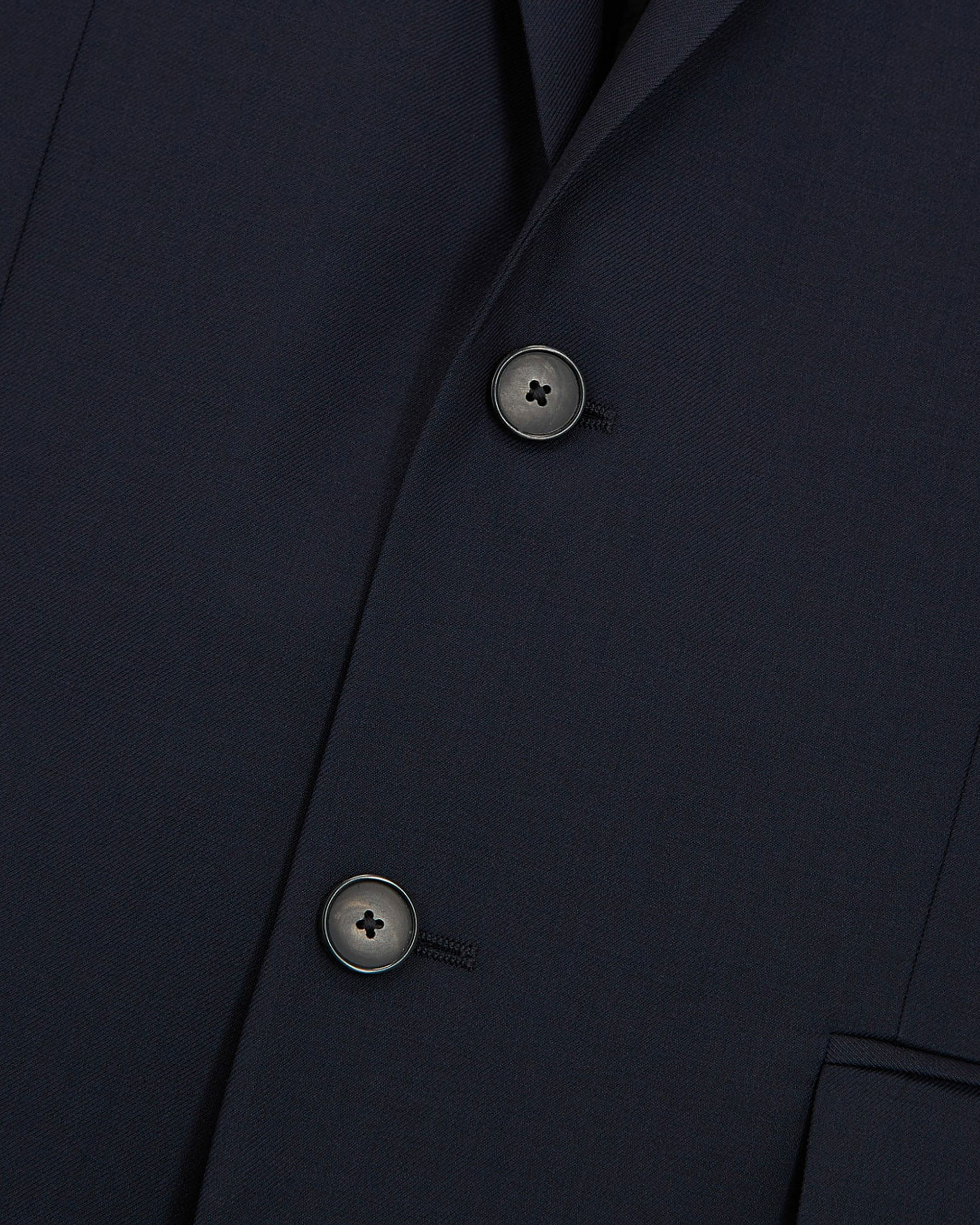 Straight-cut suit jacket in blue wool
