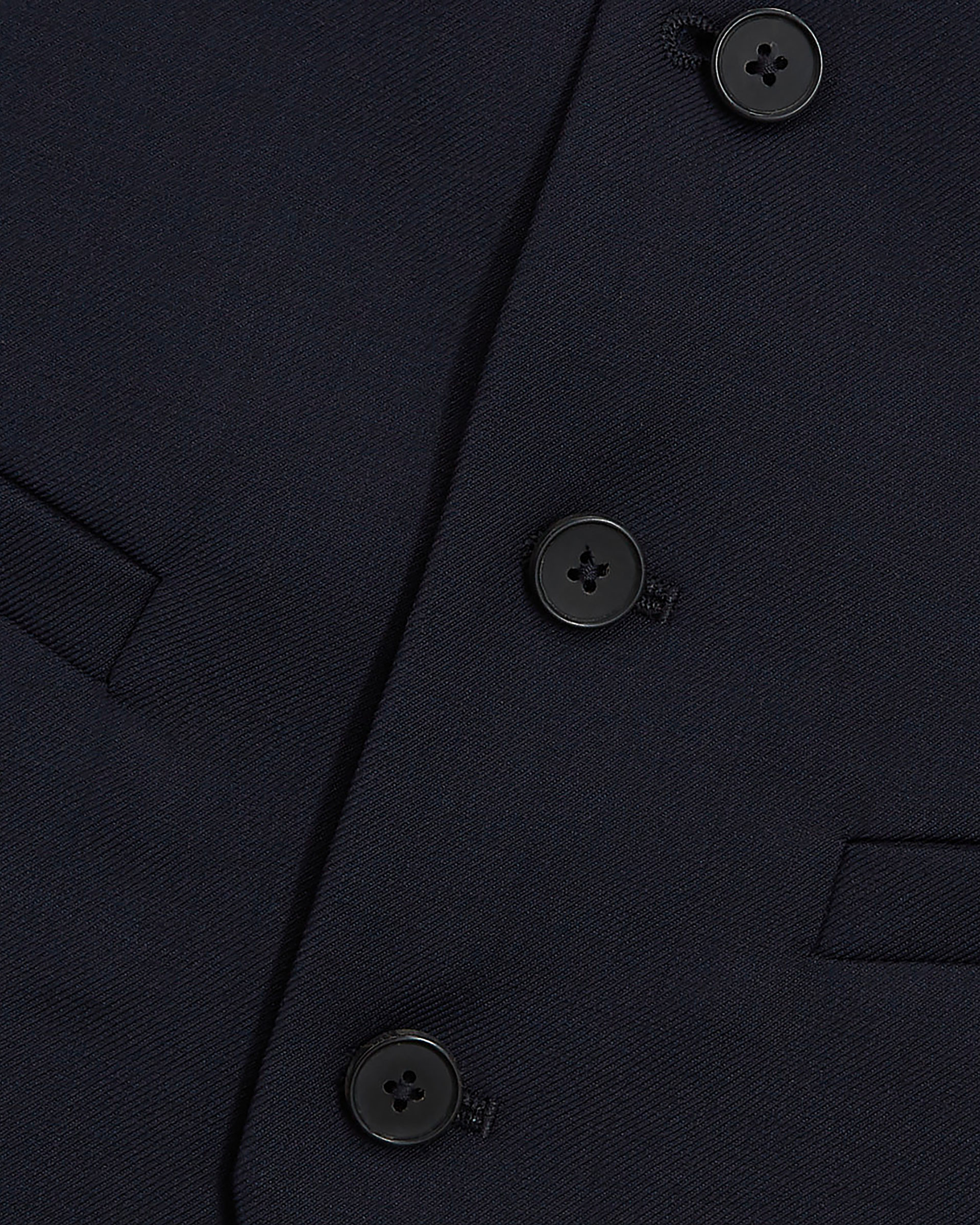 Navy blue wool suit vest
