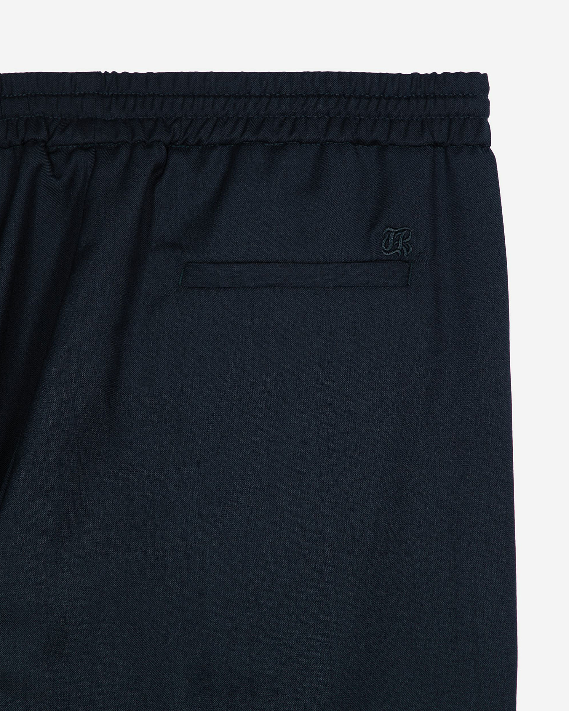 Black wool pants