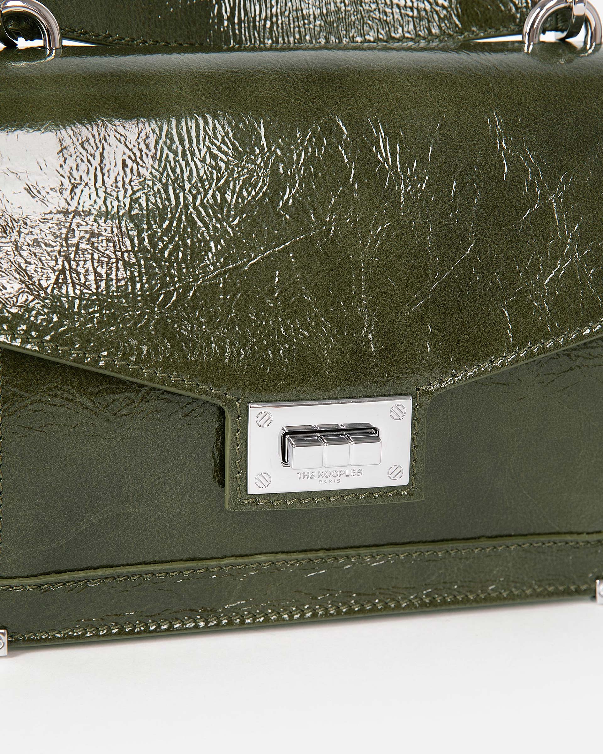 Emily small bag in green leather
