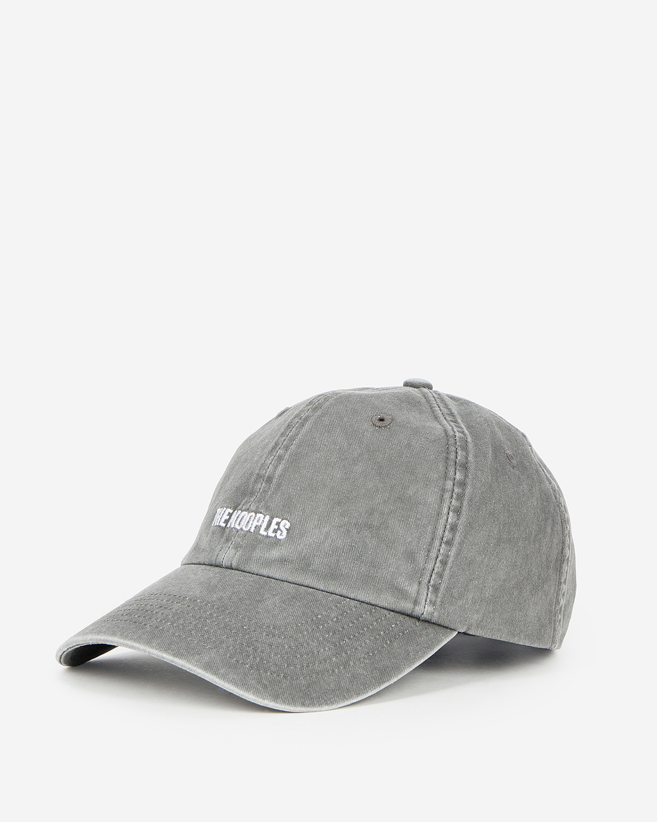 Black embroidered logo cap