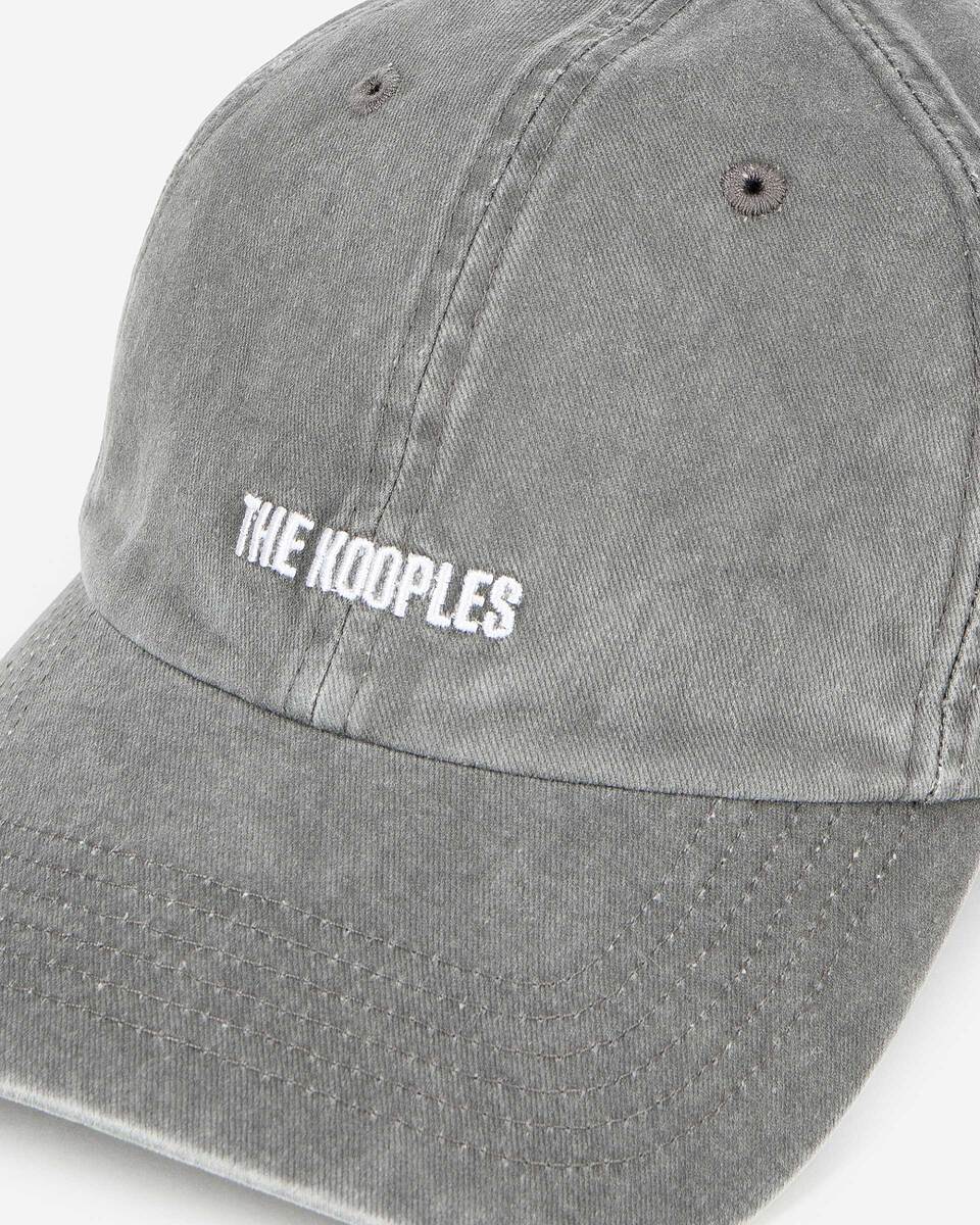 Black embroidered logo cap