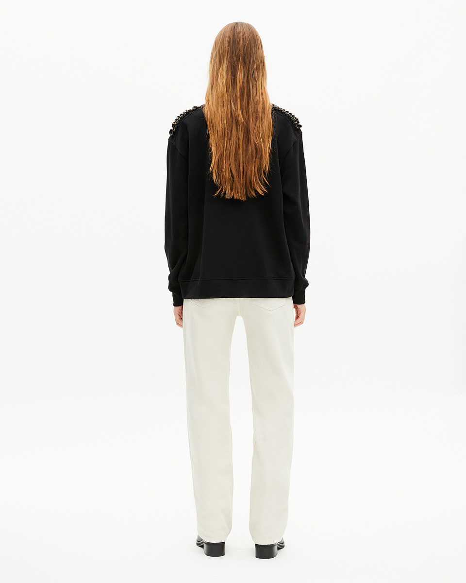 Sweatshirt with black chains