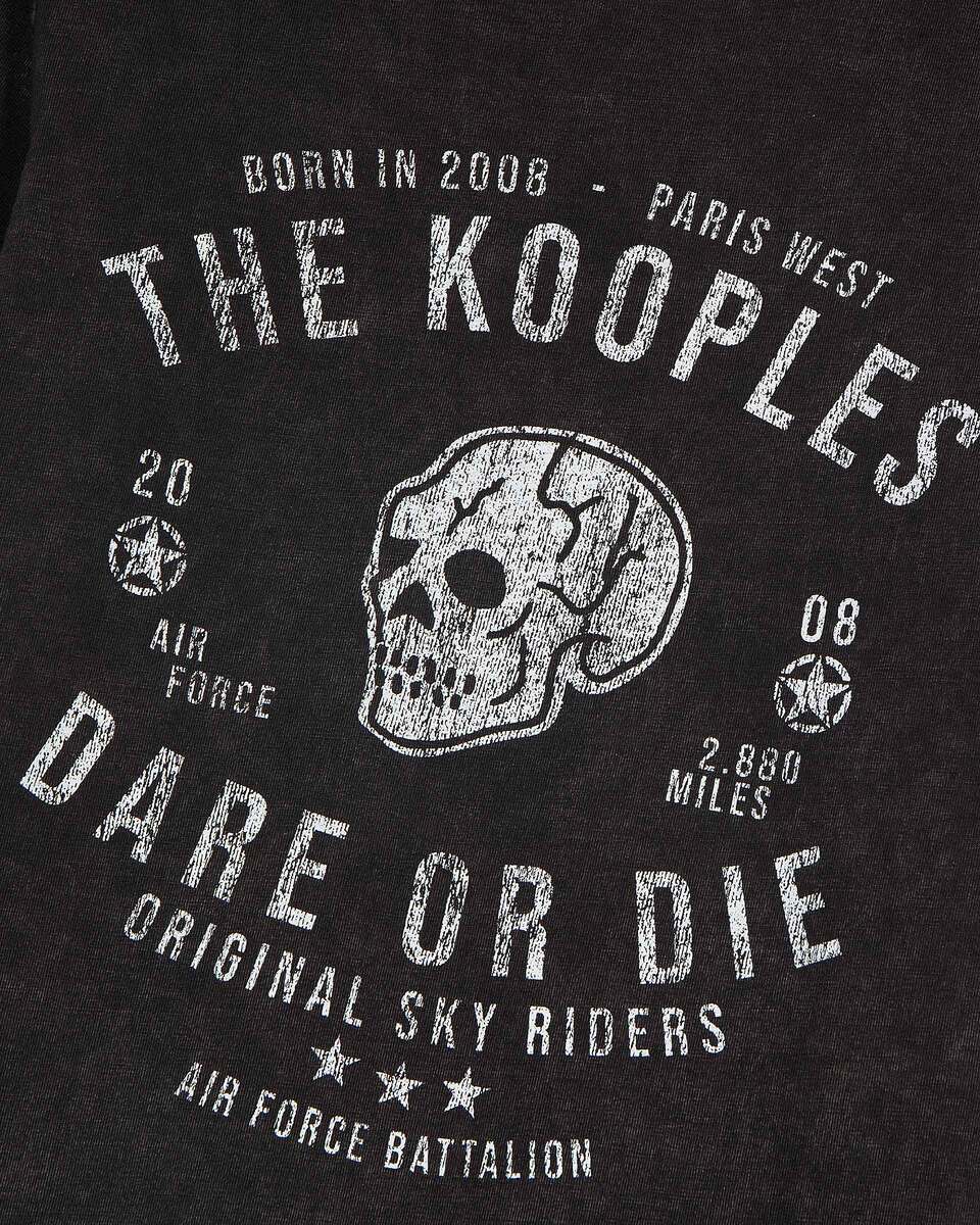 T-shirt with black screen print