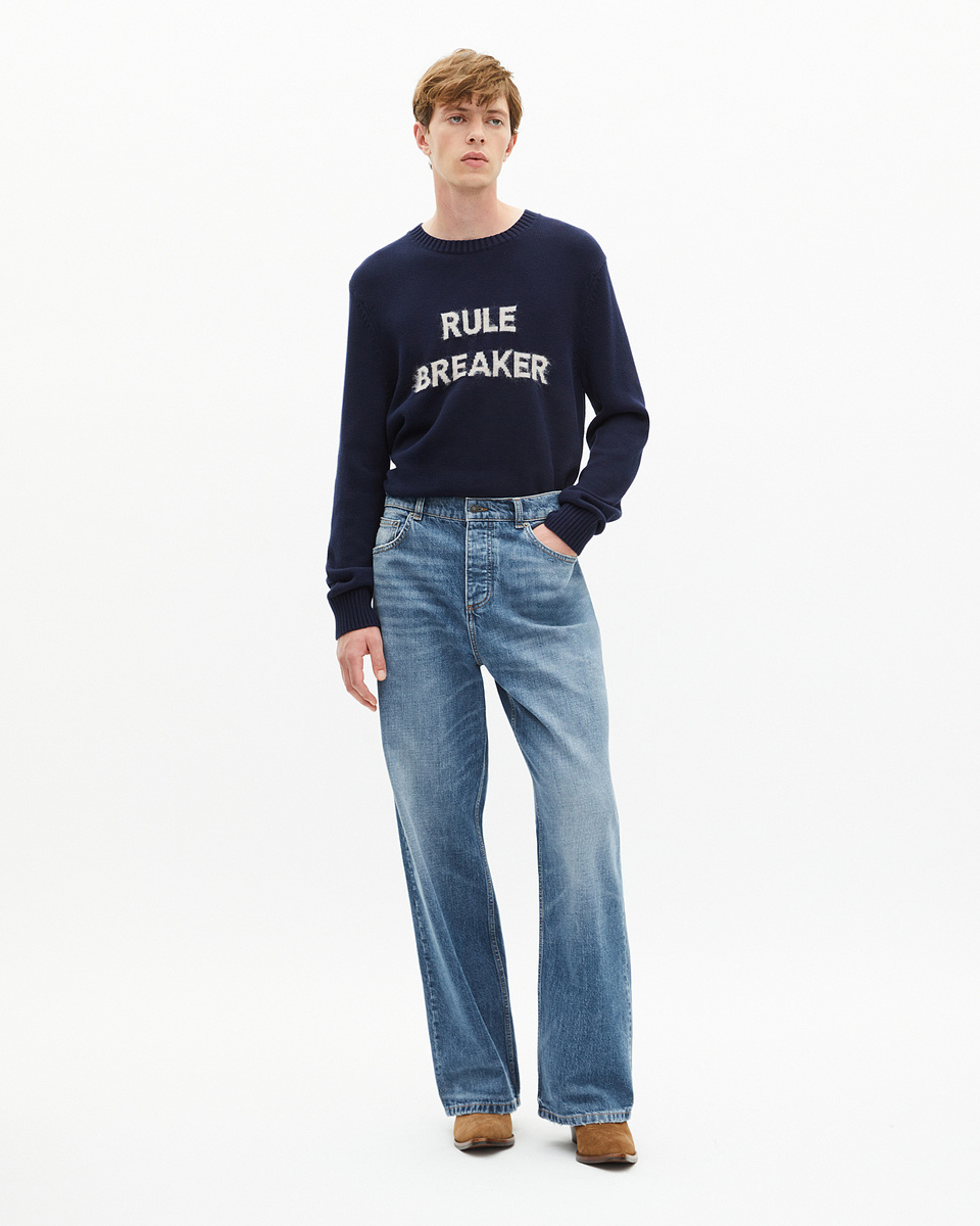 Blue baggy jeans