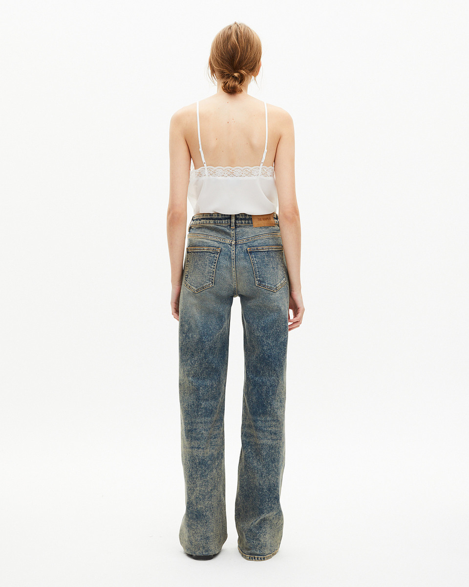 Blue bootcut jeans