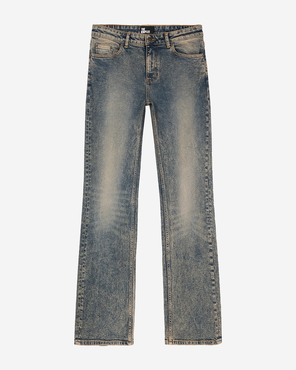 Blue bootcut jeans
