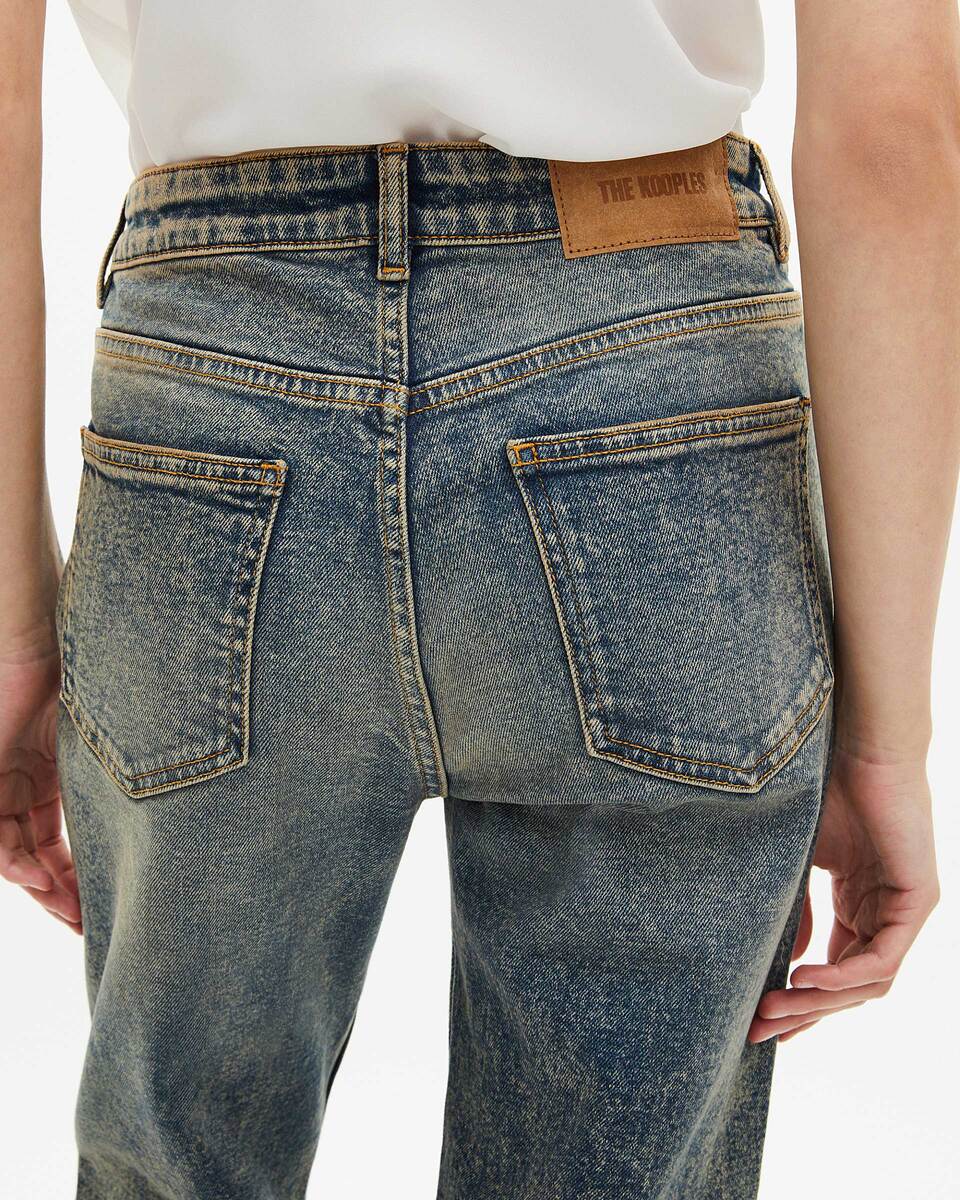 Blue bootcut jeans
