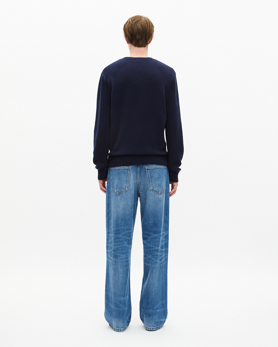 Rule Breaker navy sweater