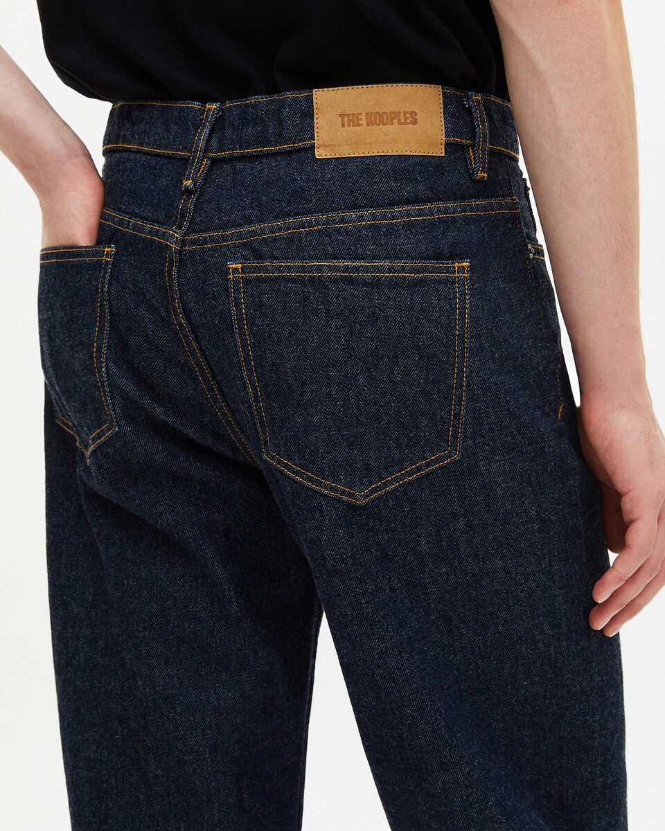 Blue straight jeans