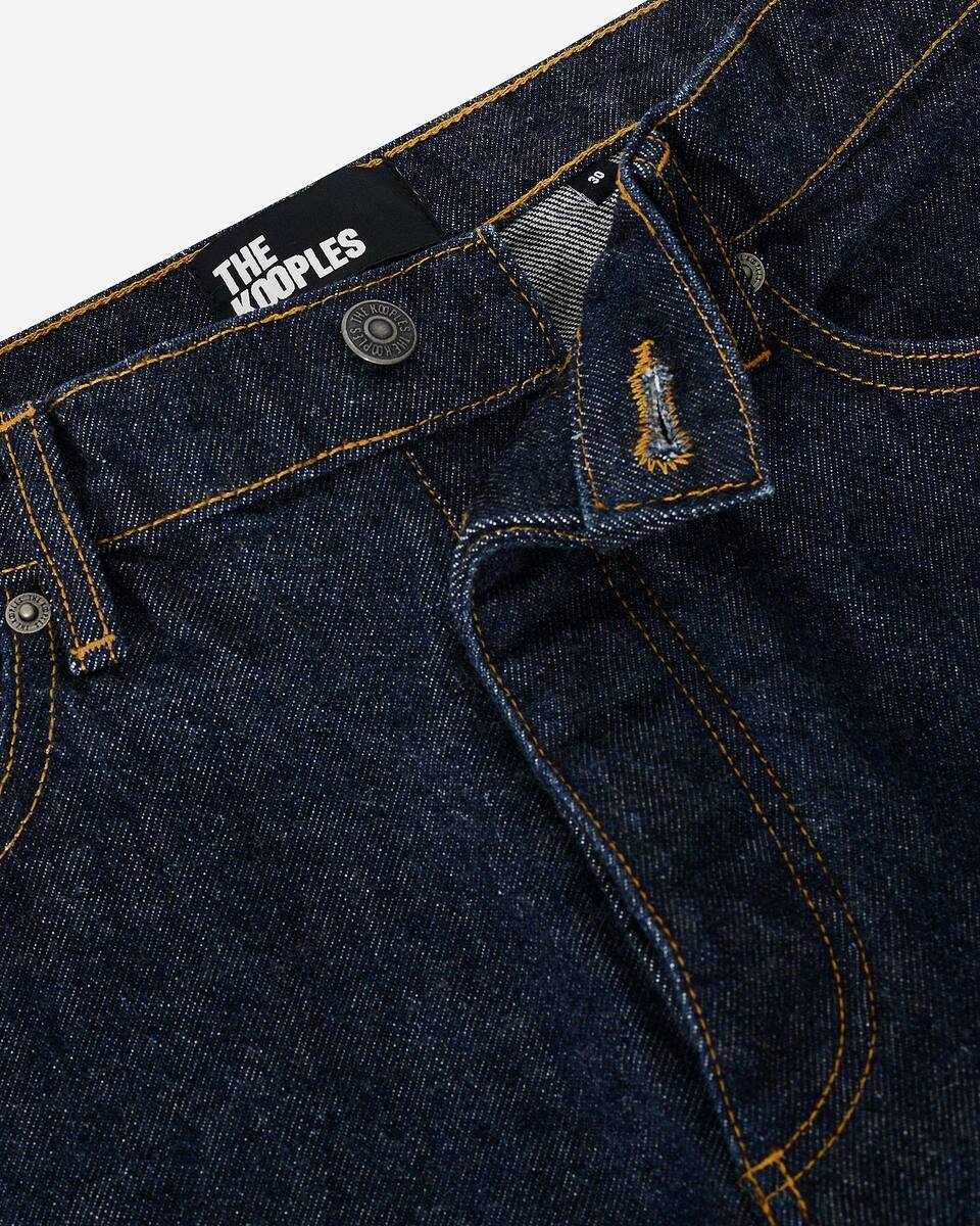 Blue straight jeans