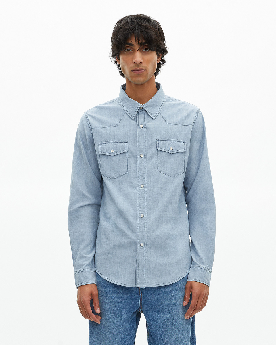 Light blue denim shirt
