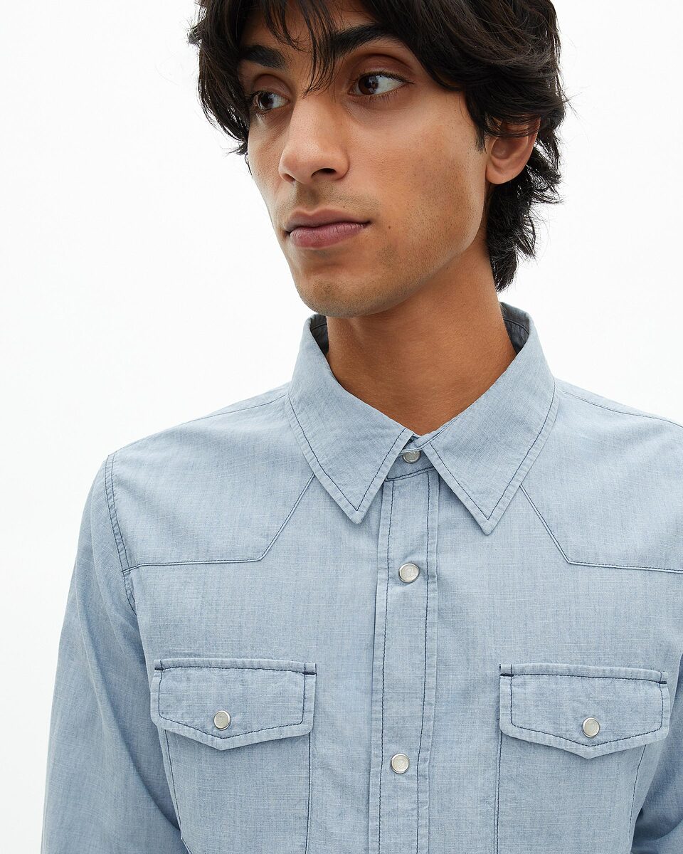 Light blue denim shirt