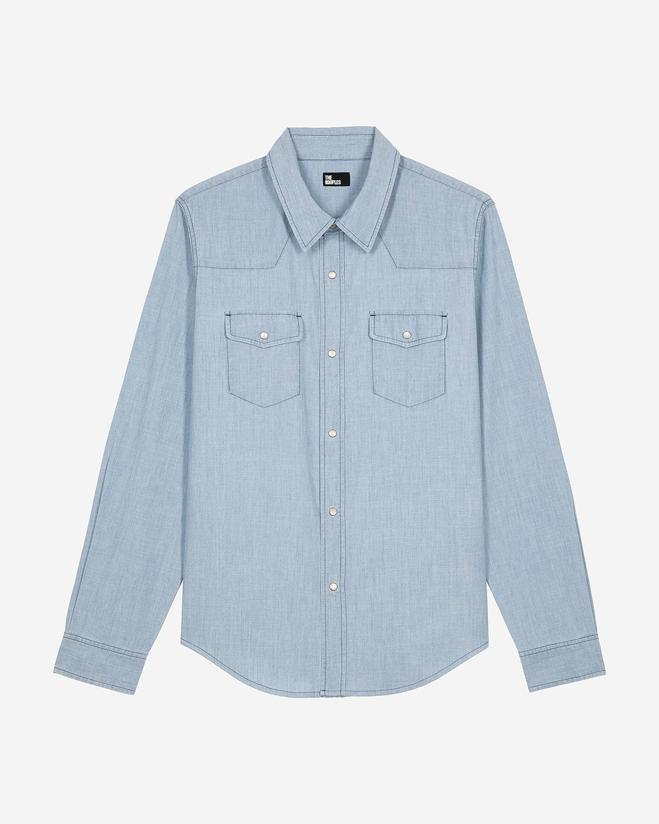 Light blue denim shirt