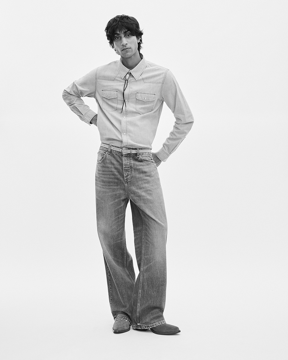 Light blue denim shirt