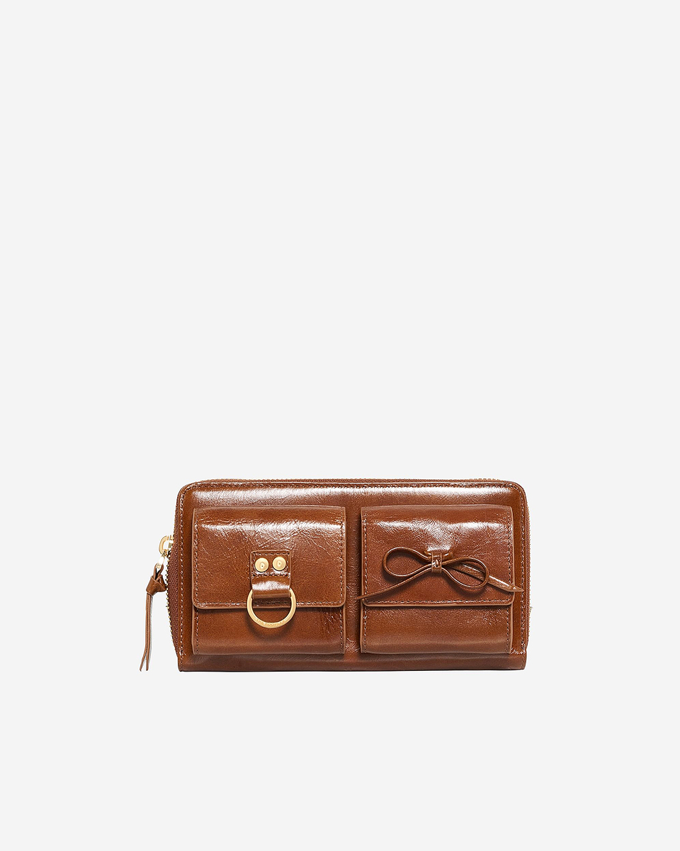 Amelia brown leather wallet