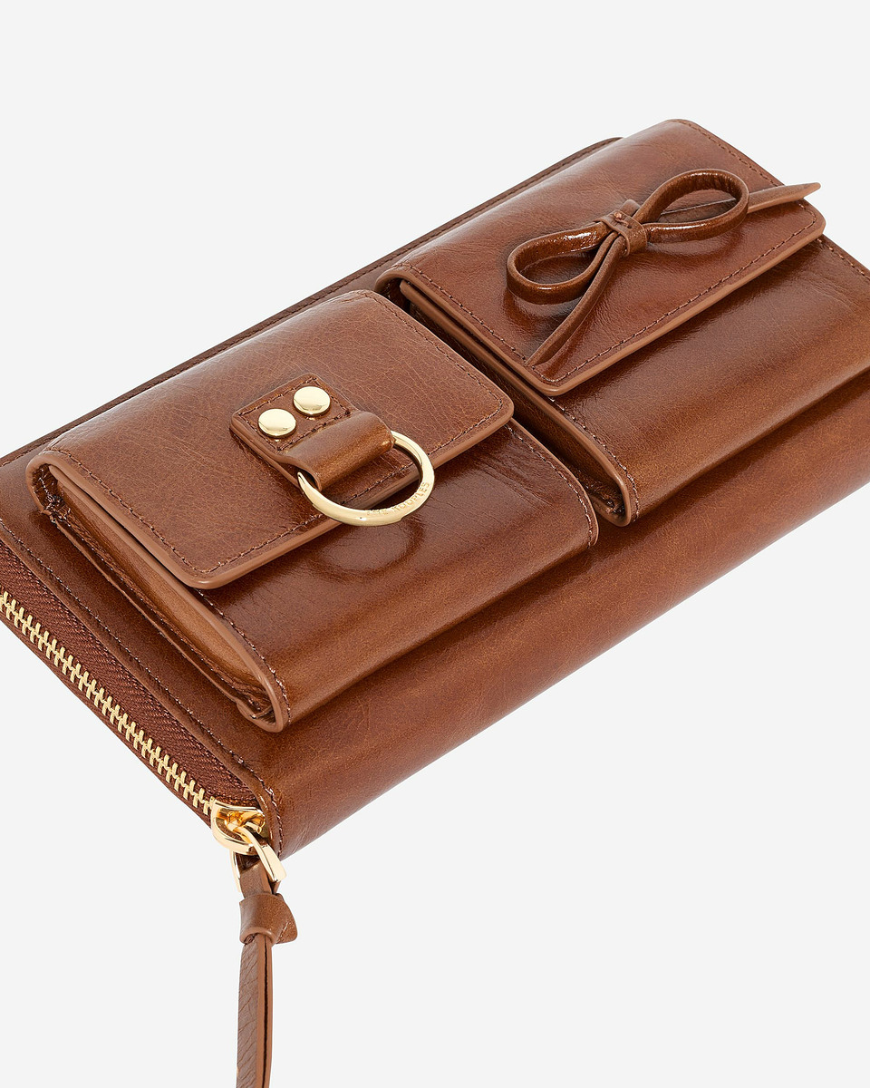 Amelia brown leather wallet