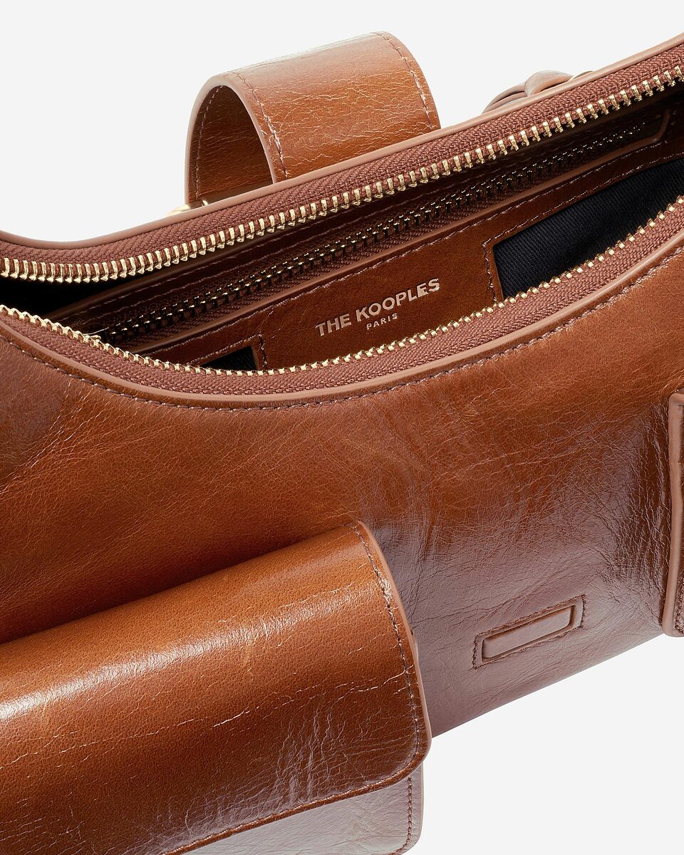 Amelia bag in brown cracked leather