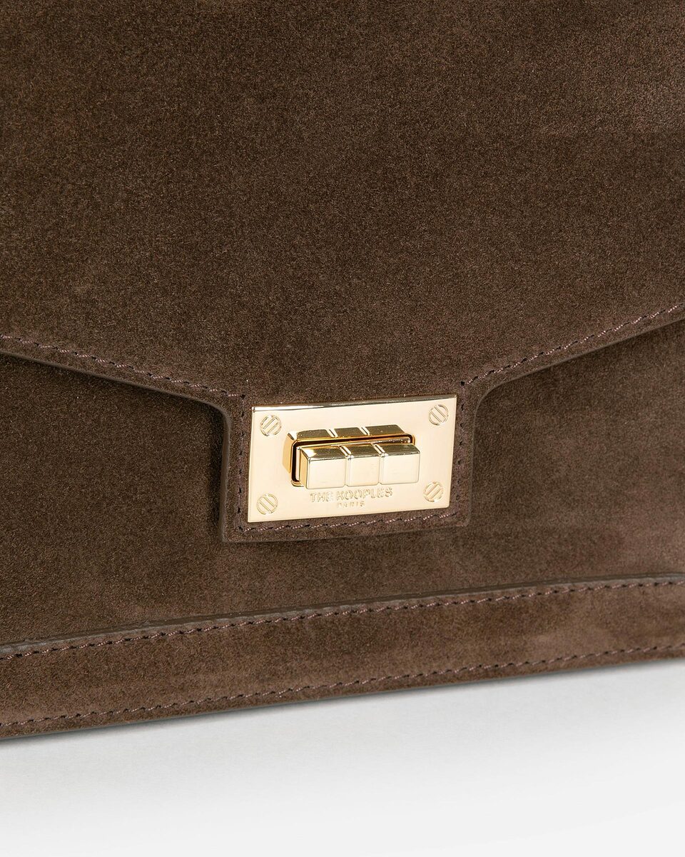 Emily small bag in brown suede