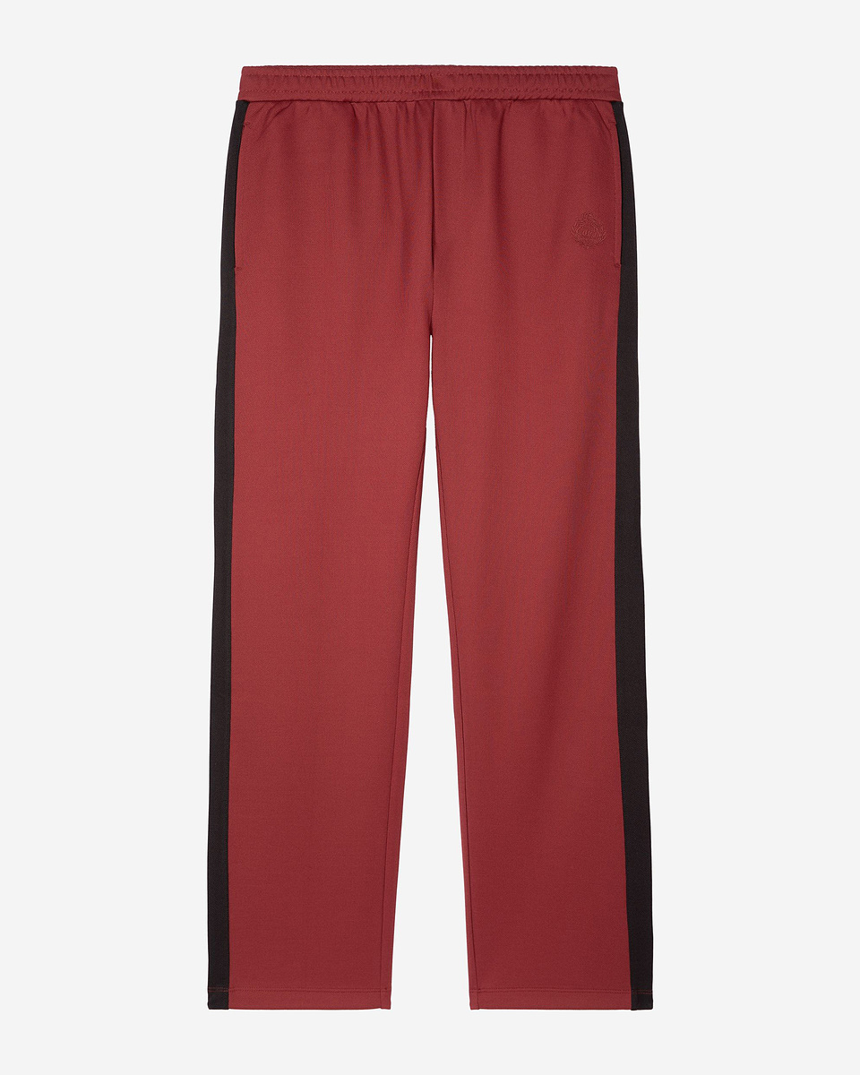 Wide burgundy jogging bottoms