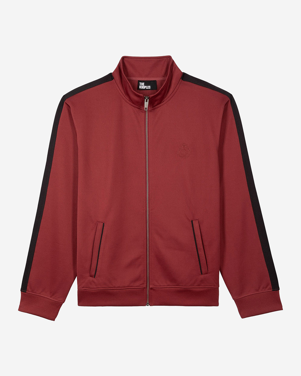 Burgundy zip-up sweatshirt