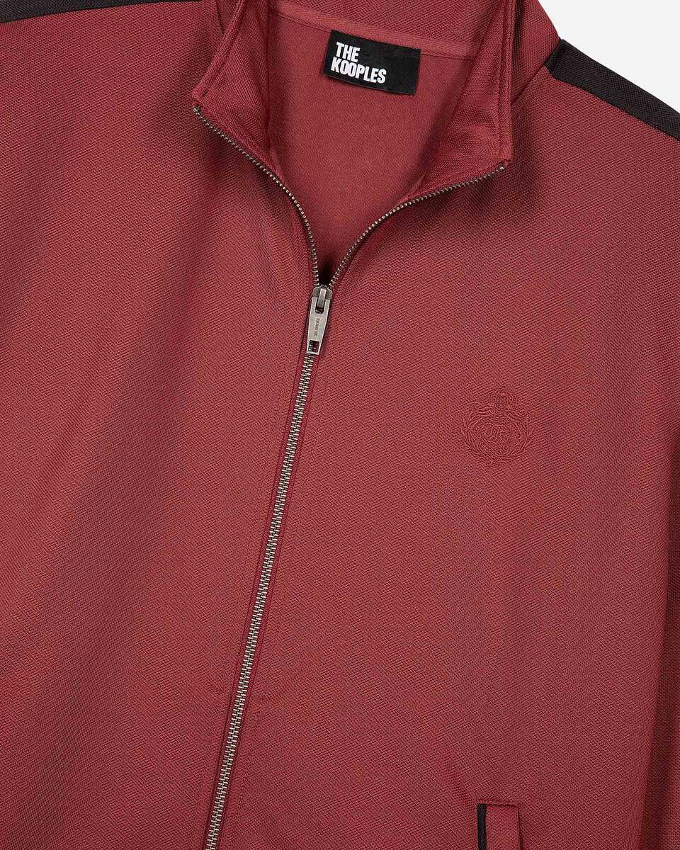 Burgundy zip-up sweatshirt