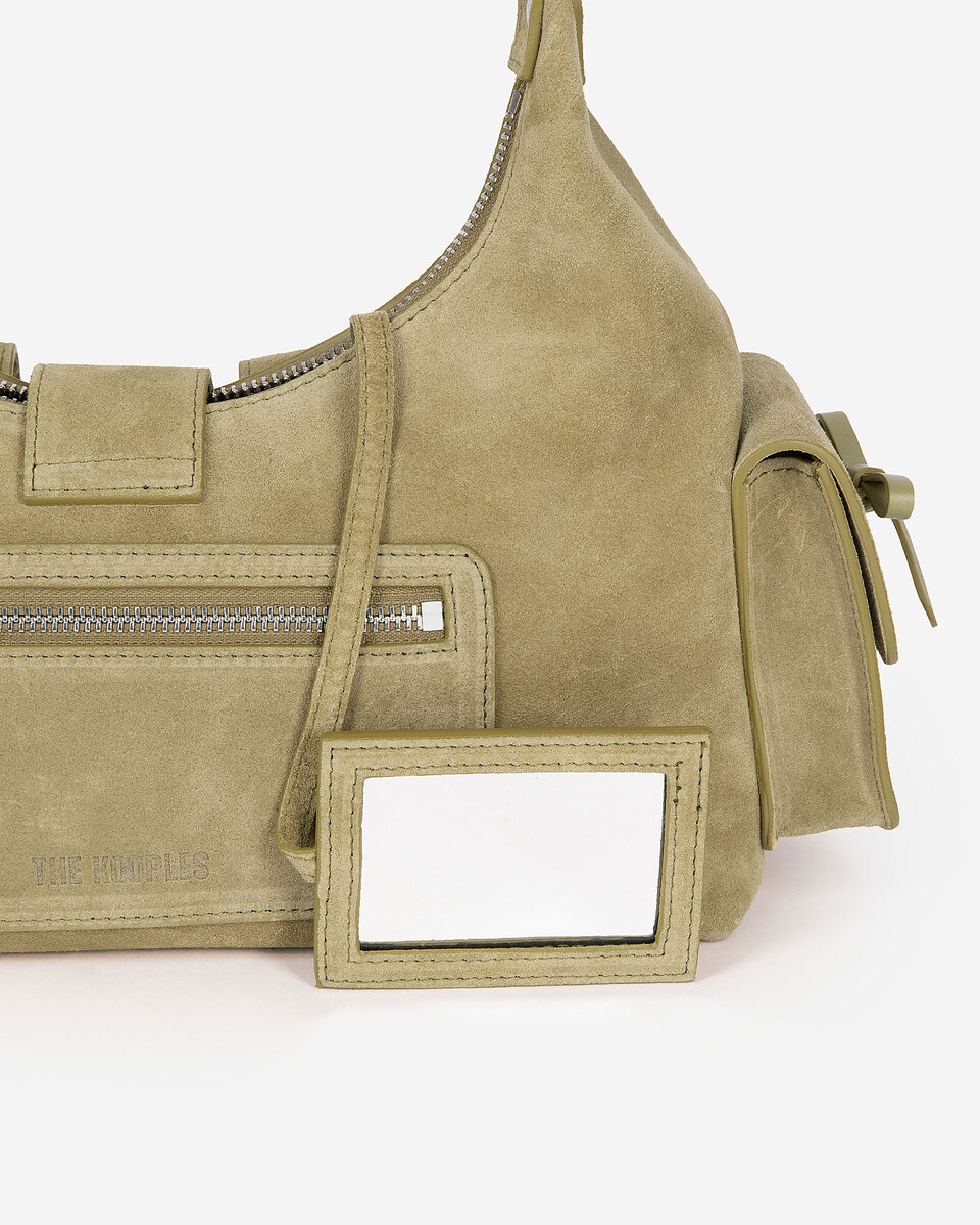 Amelia bag in camel suede leather