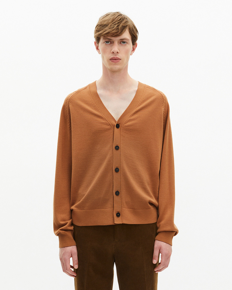 Camel wool cardigan