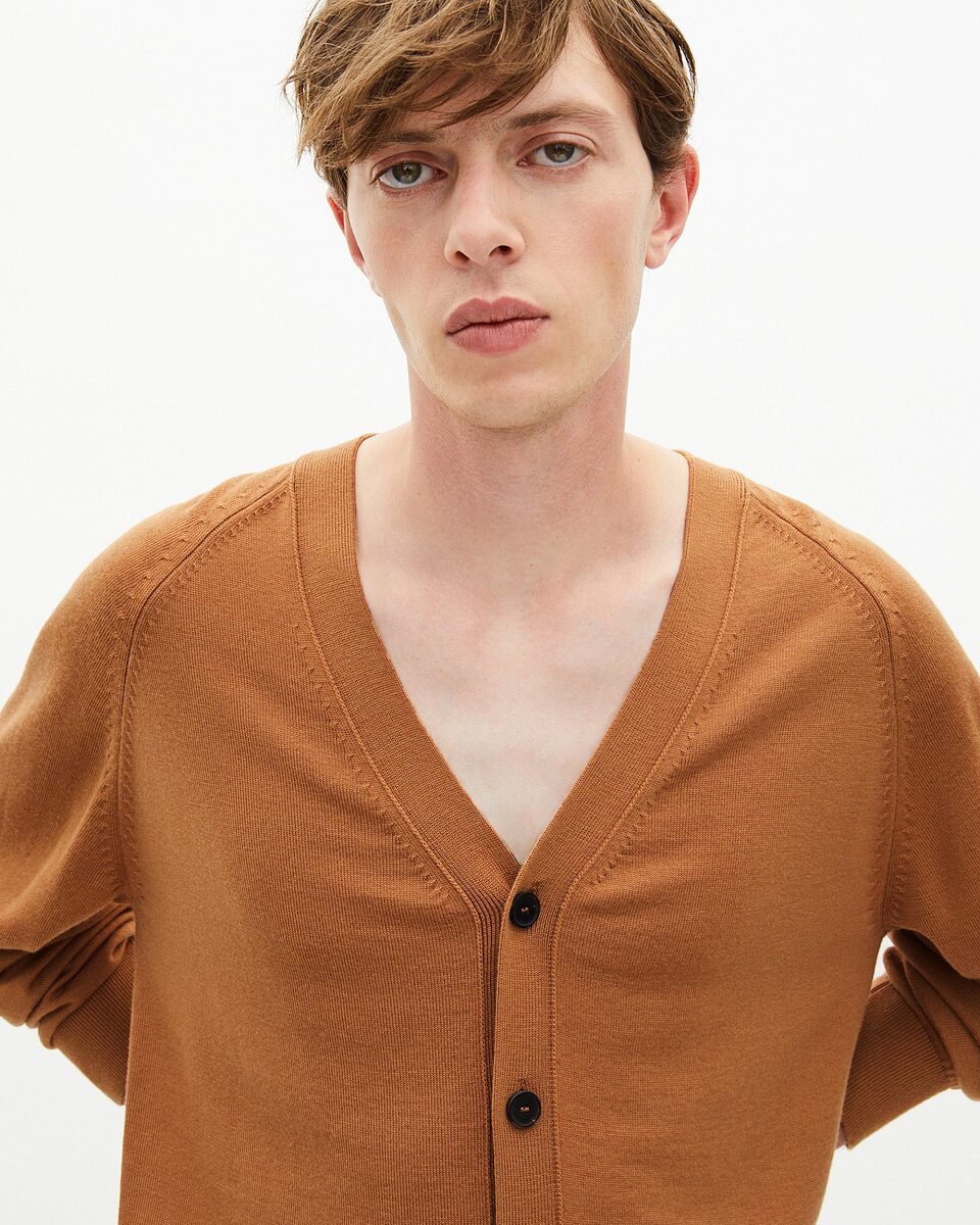 Camel wool cardigan