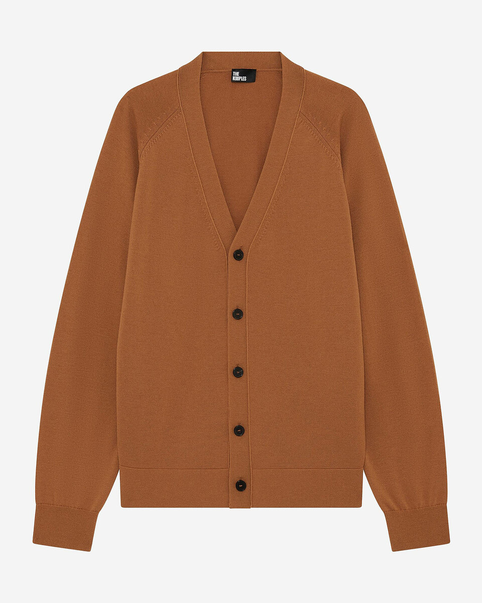 Camel wool cardigan