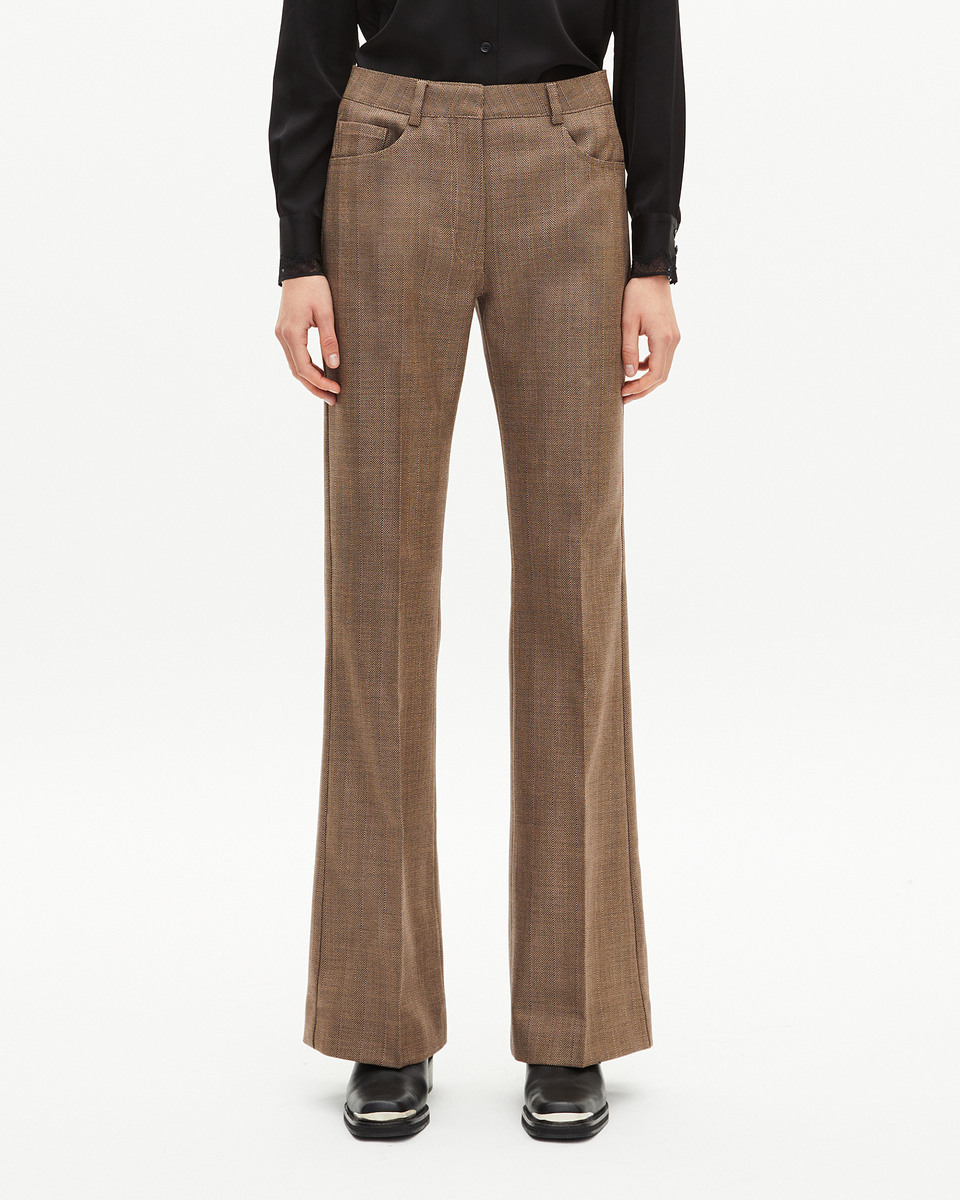 Camel bootcut pants
