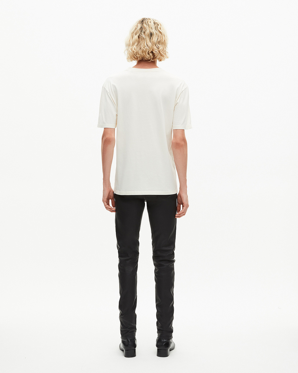 T-shirt with ecru screen print