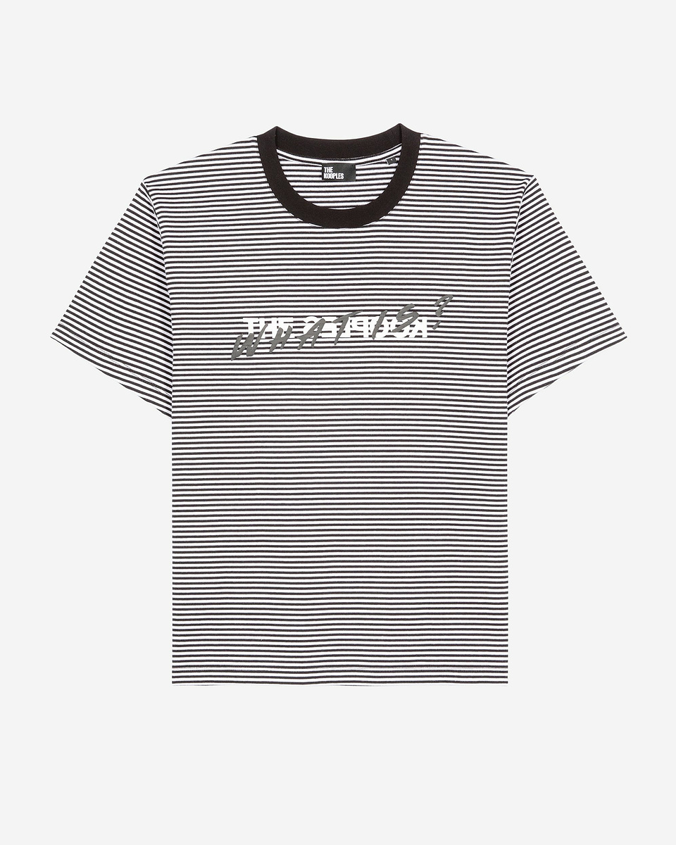 What is ecru striped T-shirt