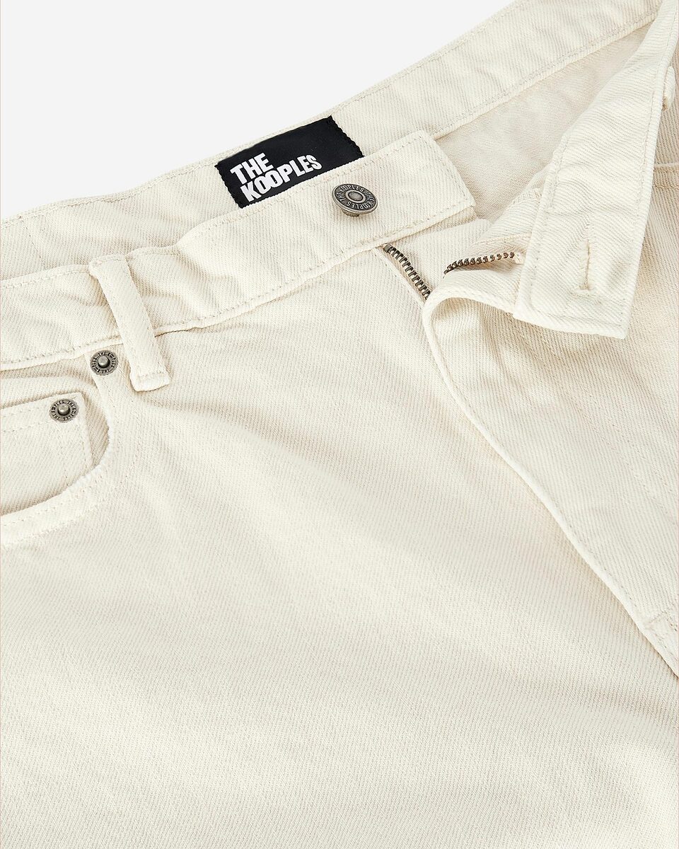 Ecru straight jeans